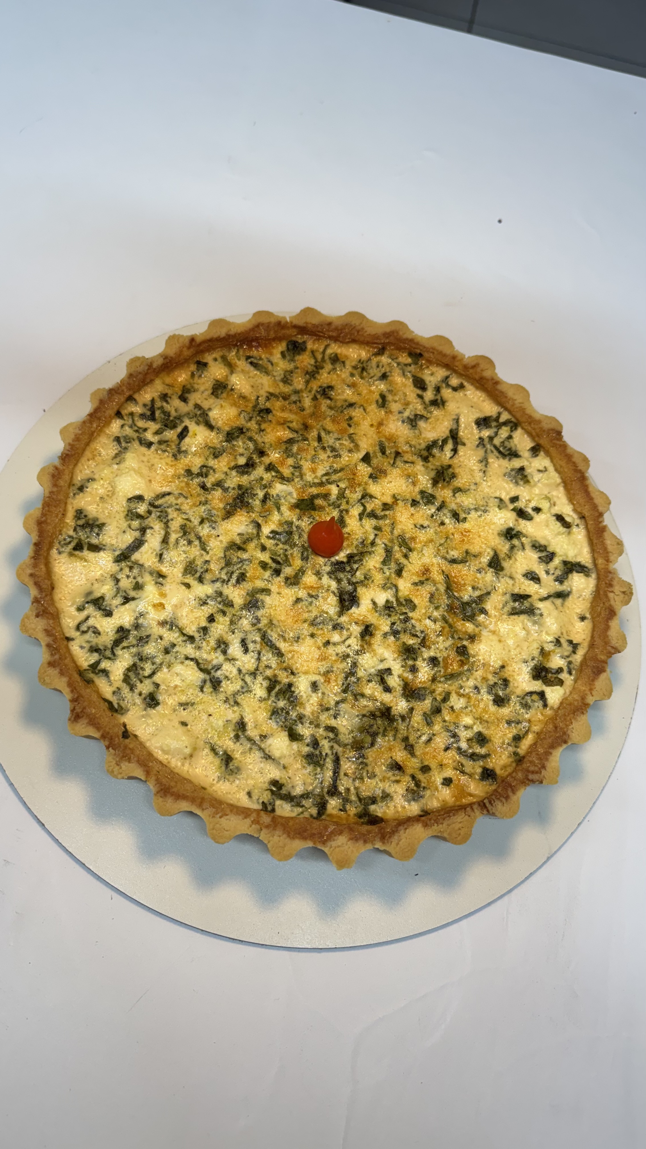 Quiche de espinafre
