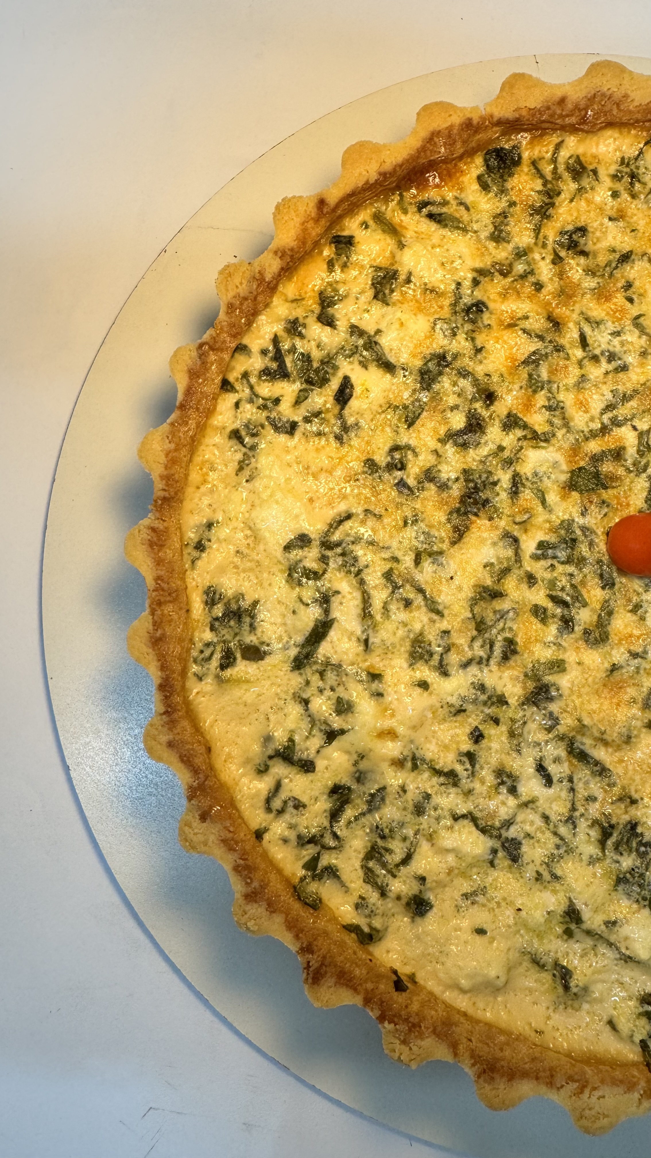 Quiche de espinafre