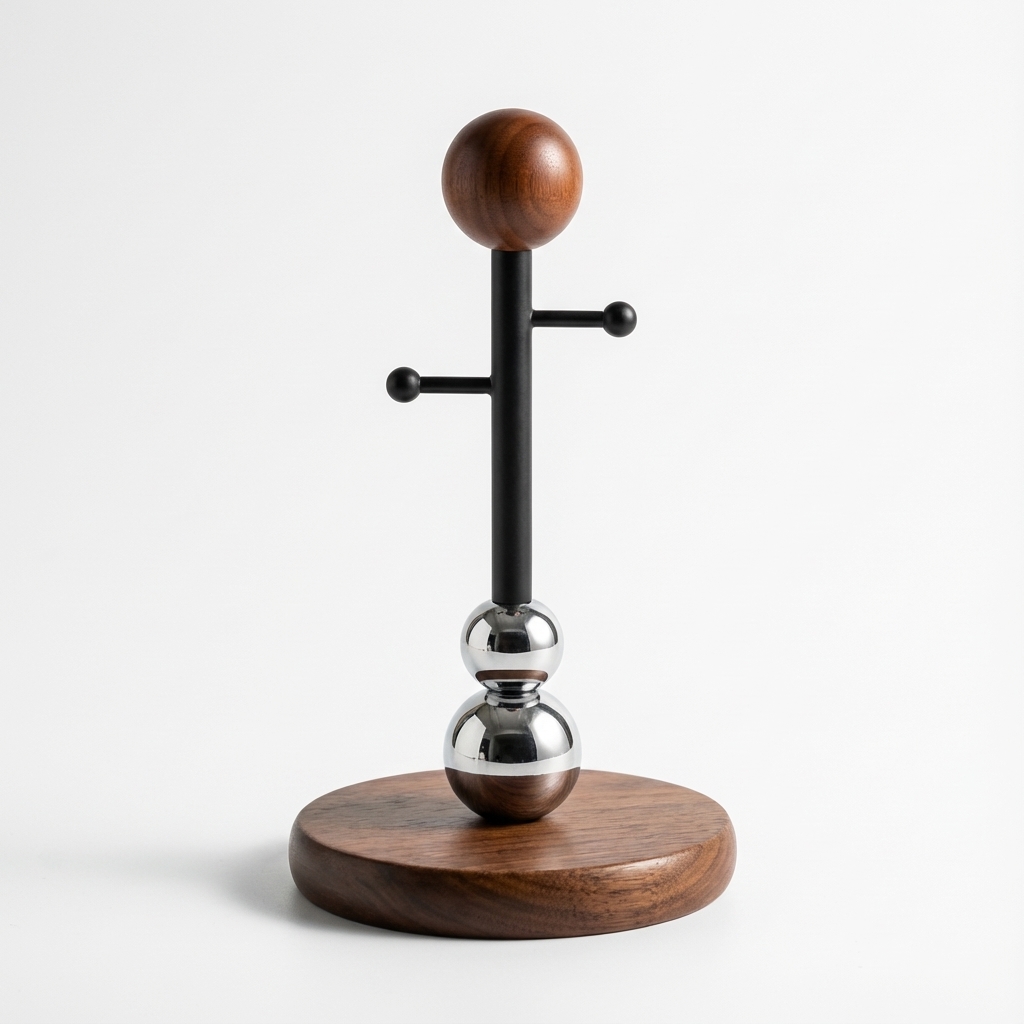 Porte-bijoux en bois et métal