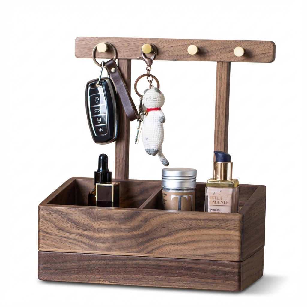 Organisateur en bois pour accessoires