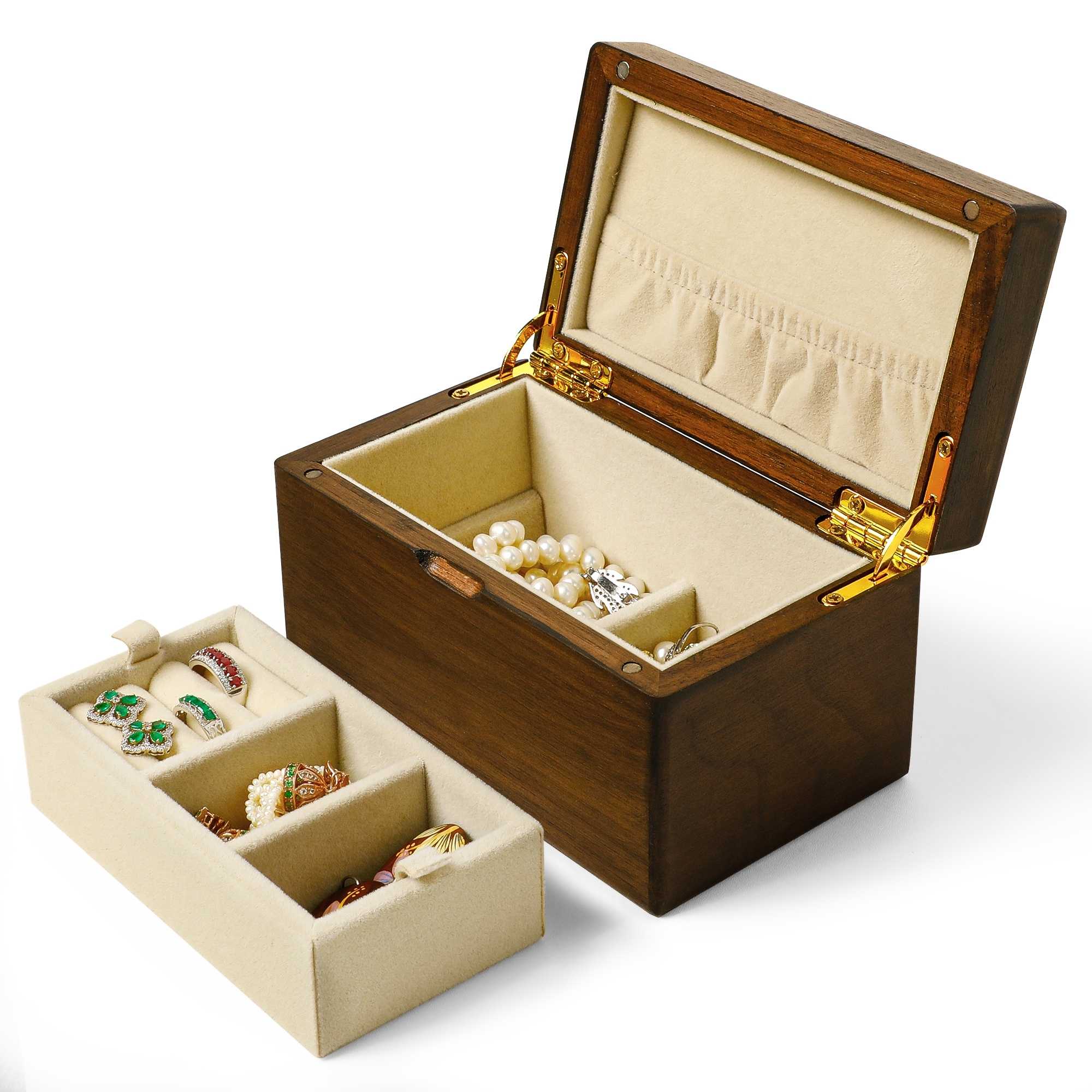 Boîte à bijoux en bois