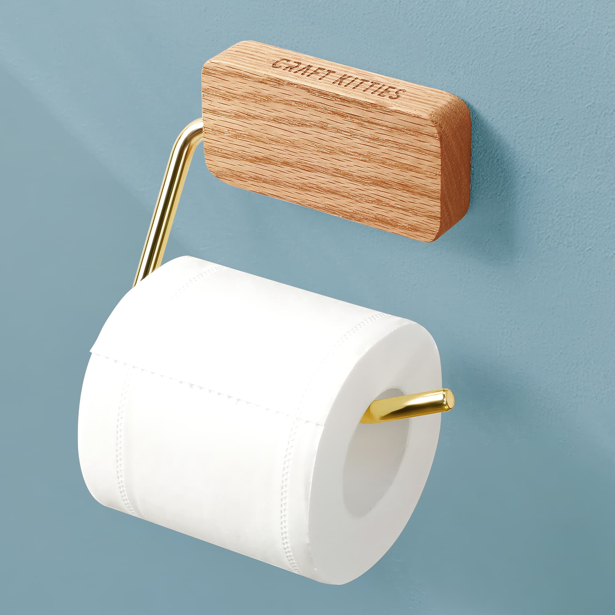 Porte-papier toilette en bois