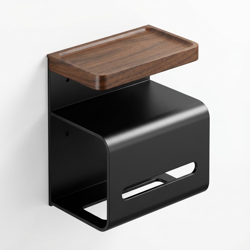 Porte-papier toilette mural