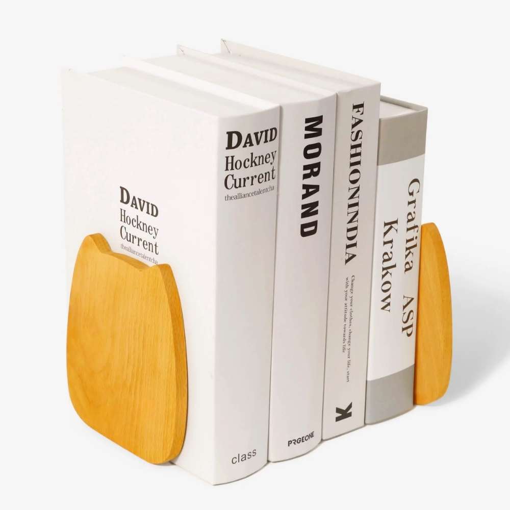 Serre-livres en bois