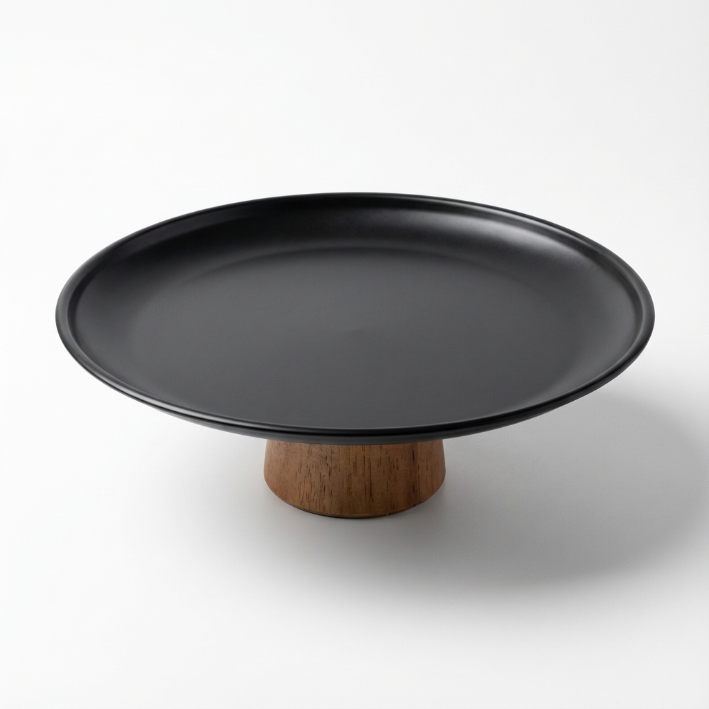 Plat de présentation sur pied