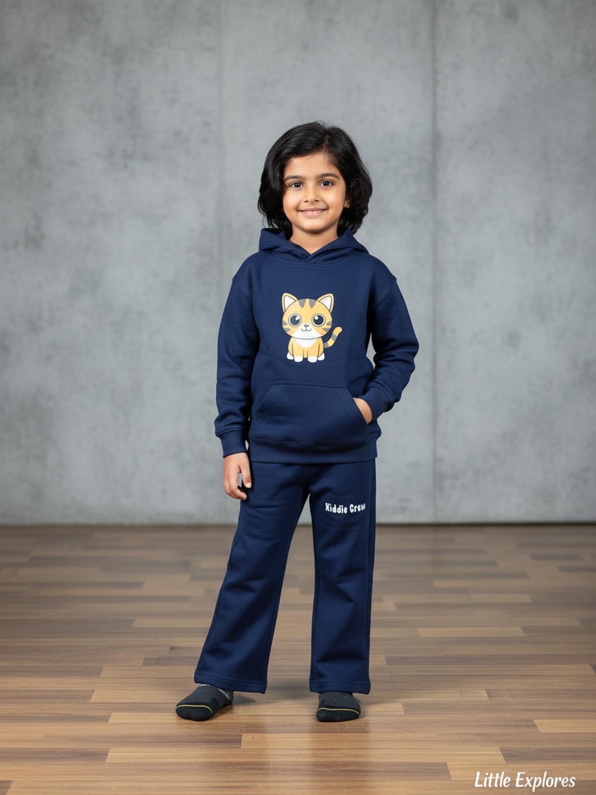 Kids Cat Hoodie and Pants Set