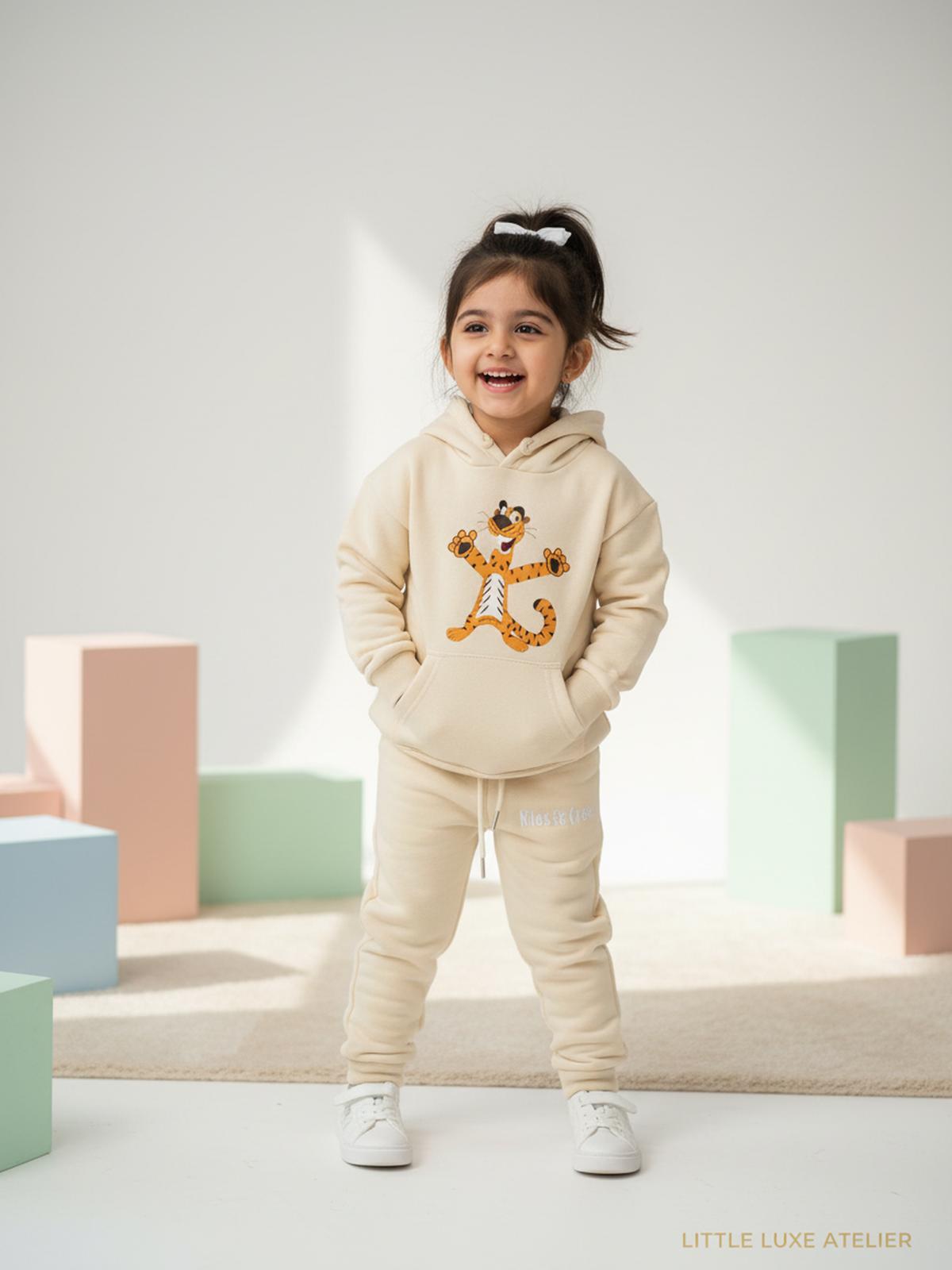 Children’s Leopard Print Hoodie Set