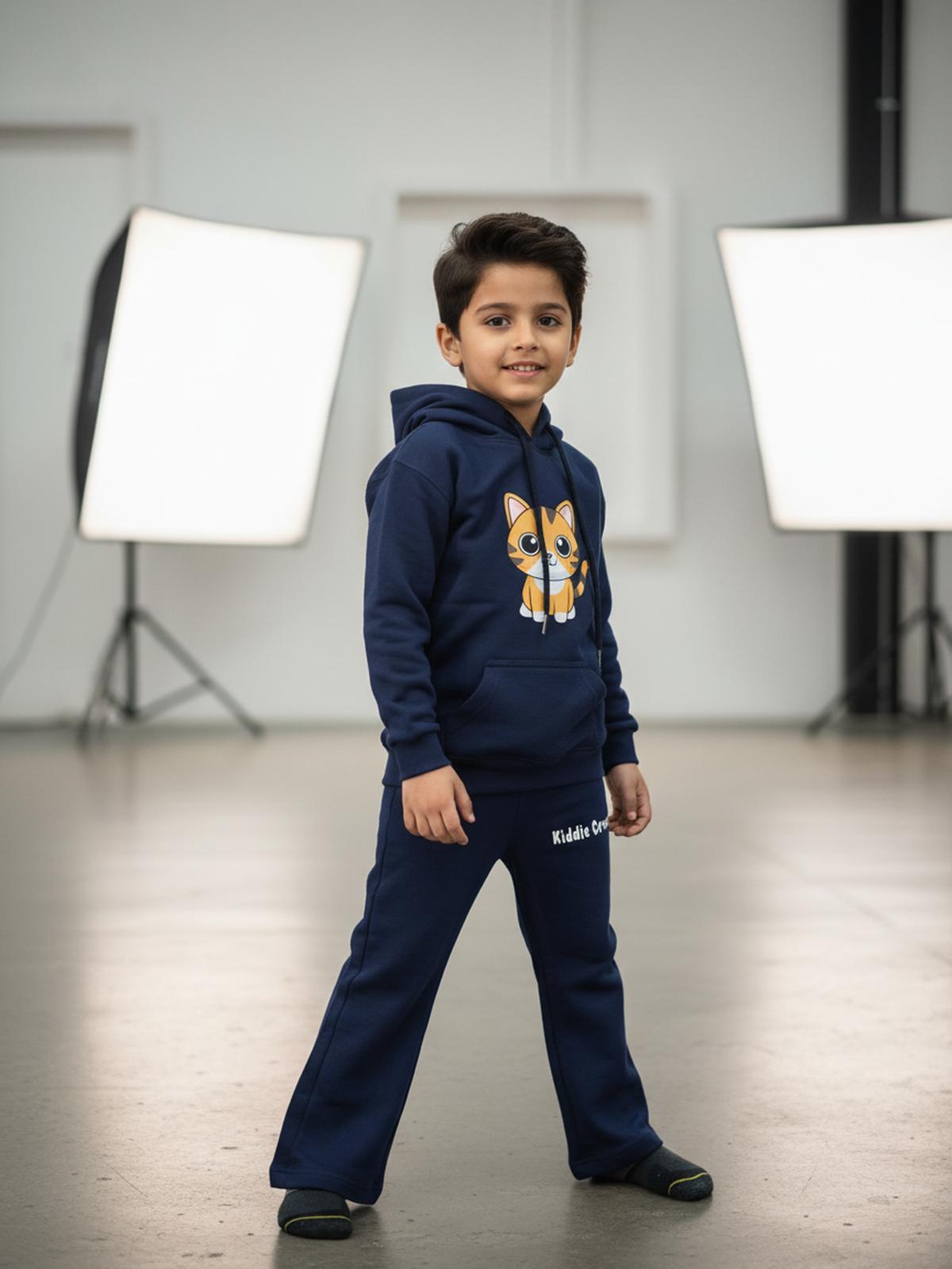 Kids Cat Hoodie and Pants Set