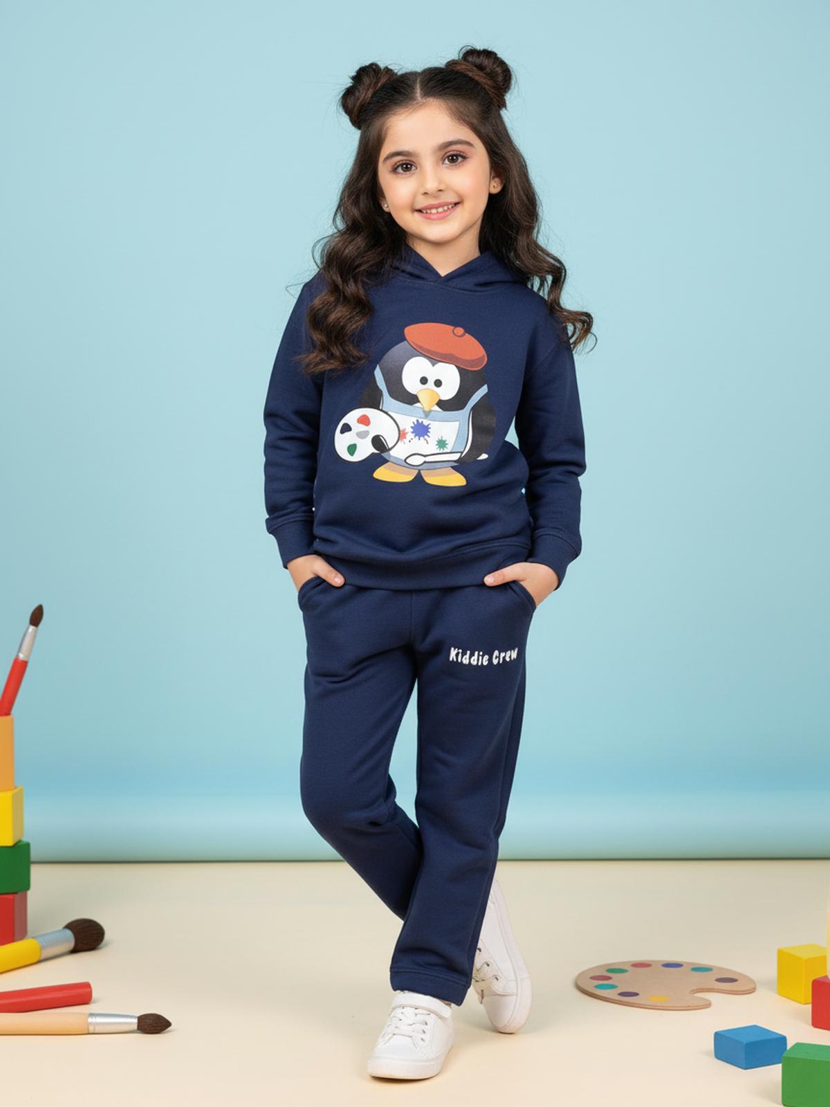 Kids' Penguin Print Tracksuit