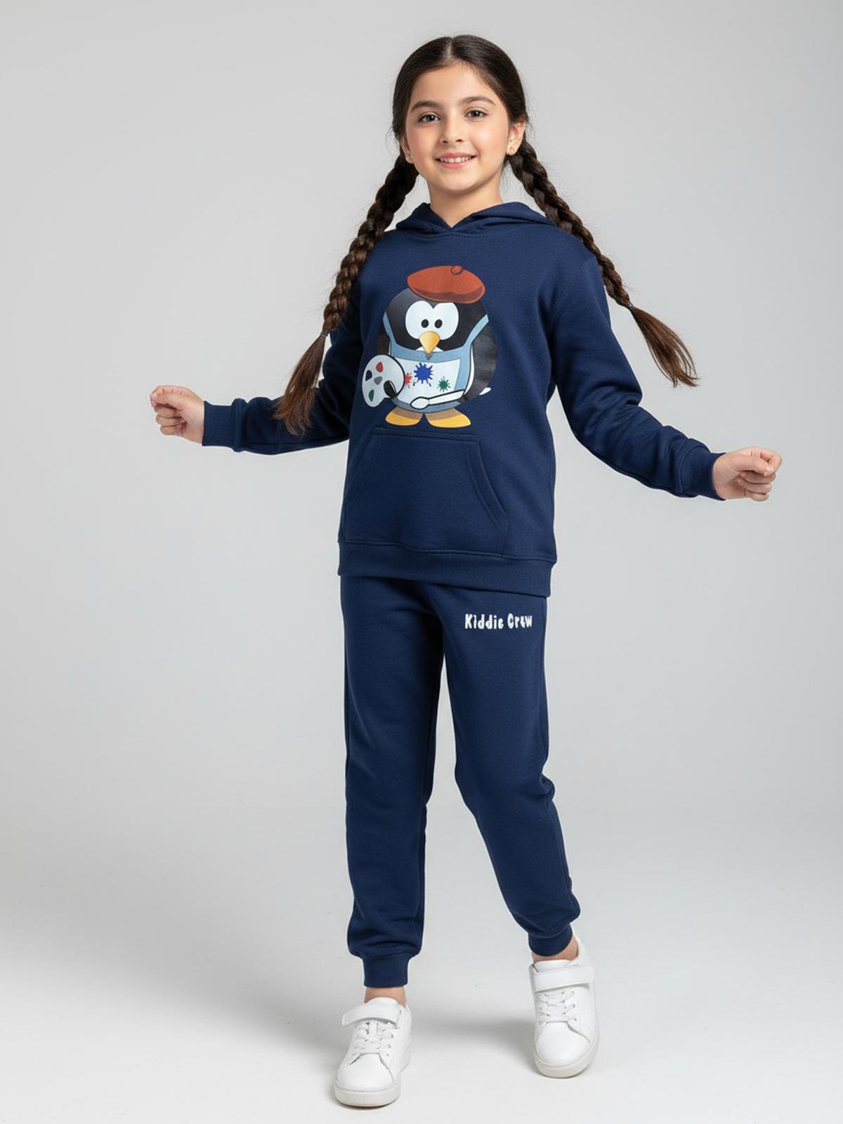 Kids' Penguin Print Tracksuit