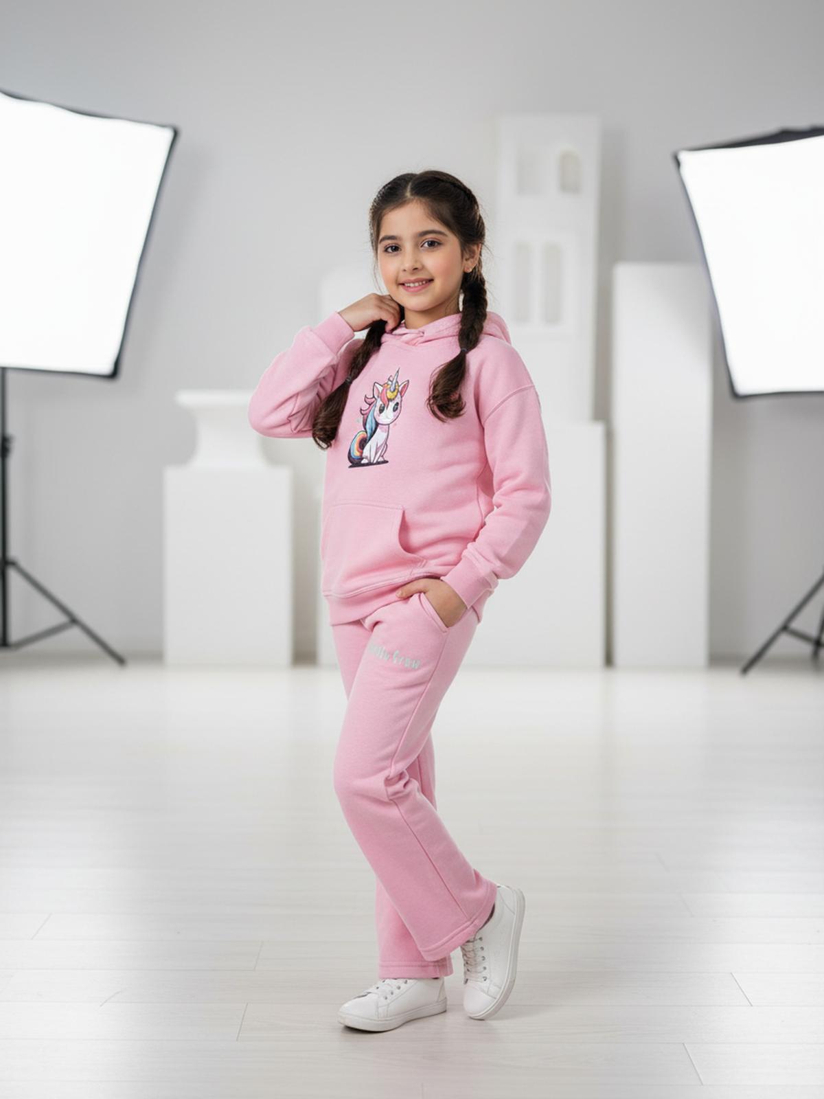 Pink Unicorn Hoodie Tracksuit for Kids