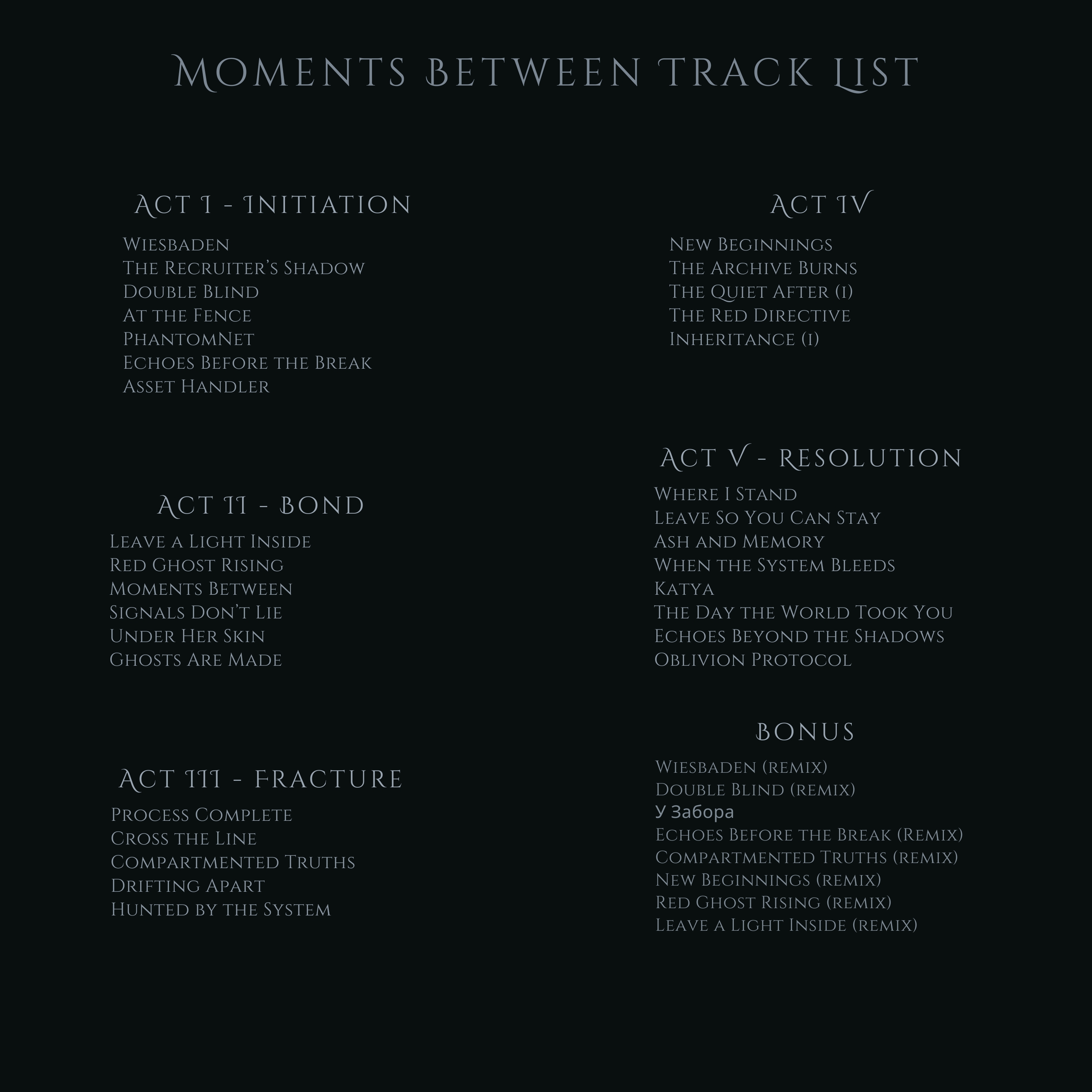 Moments Between (MP3: Standard Audio)