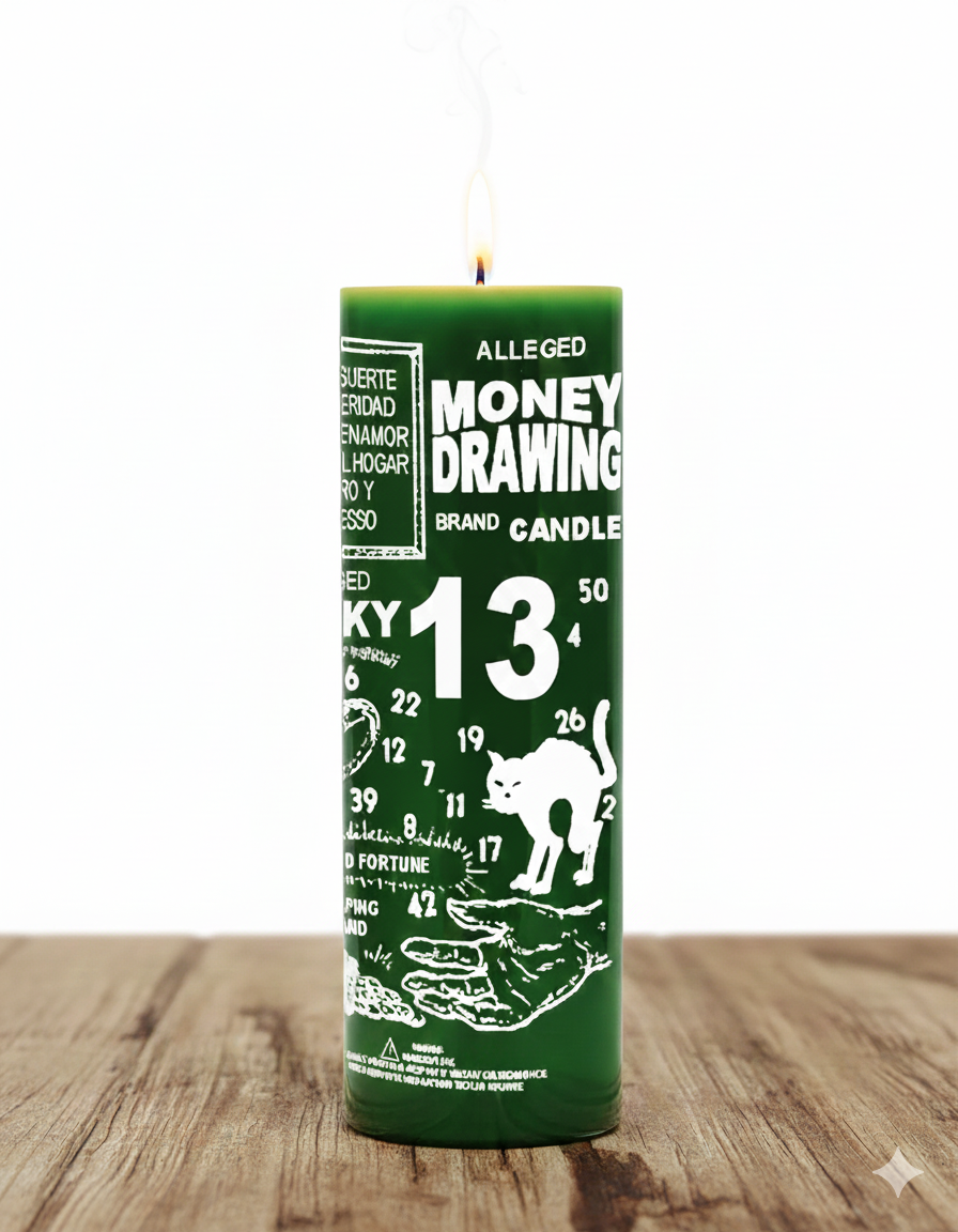 Money Drawing Brand Candle
