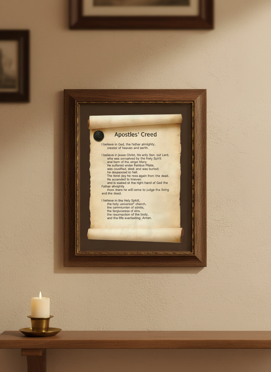 Apostles' Creed Scroll