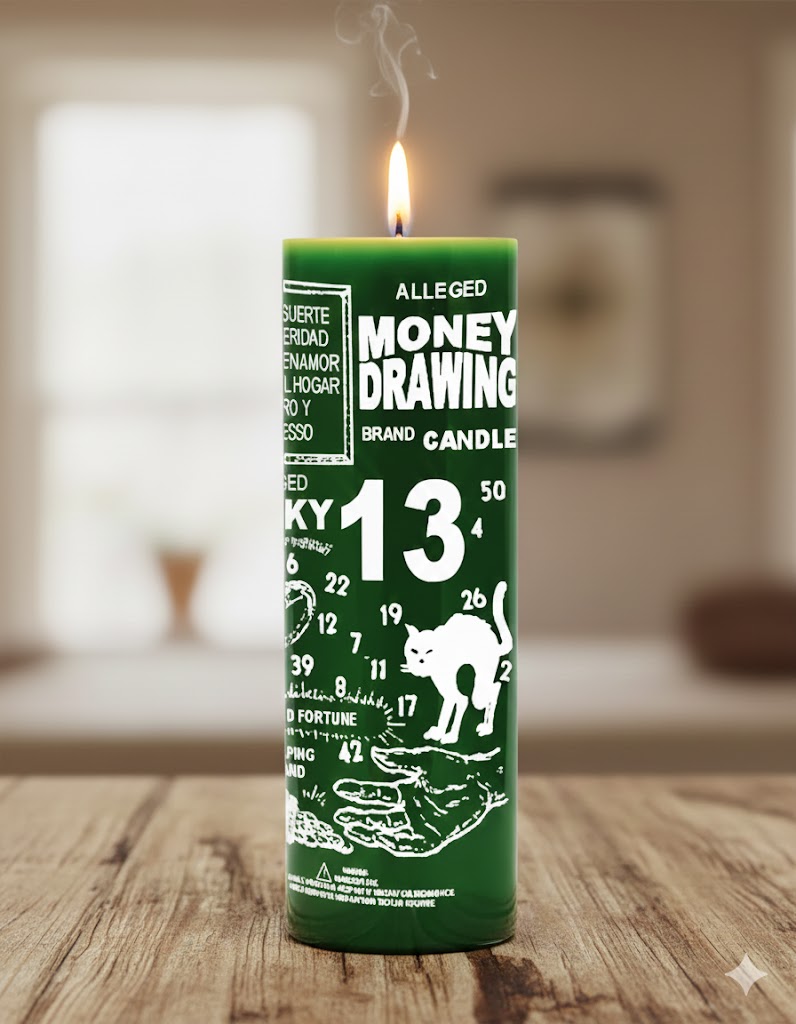 Money Drawing Brand Candle