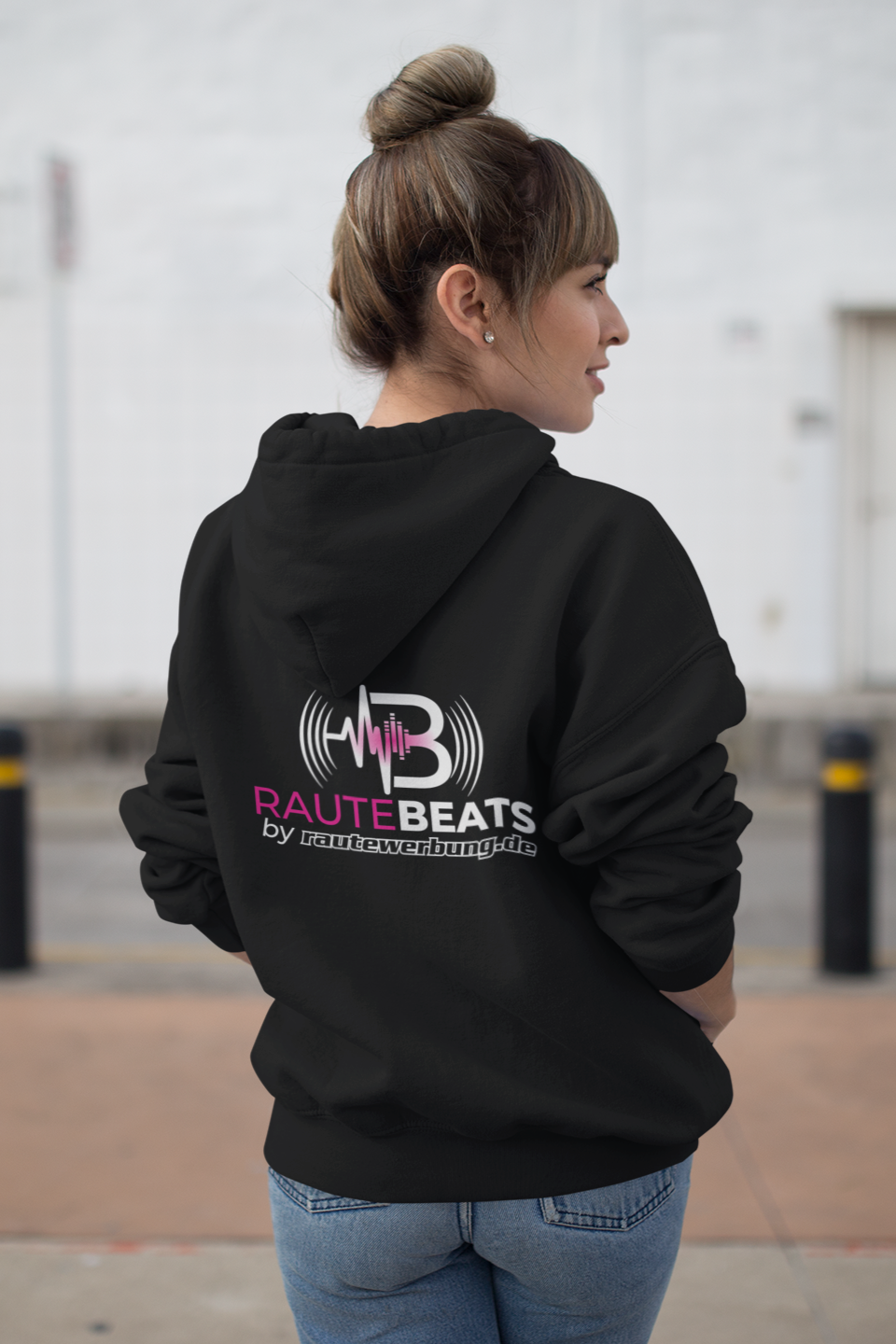 Hoodie mit Katzenmotiv (Fluff You)