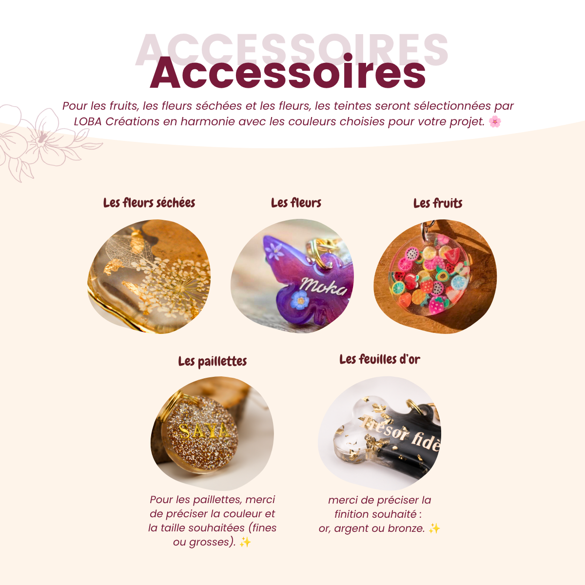 Boucles d'oreilles taille S