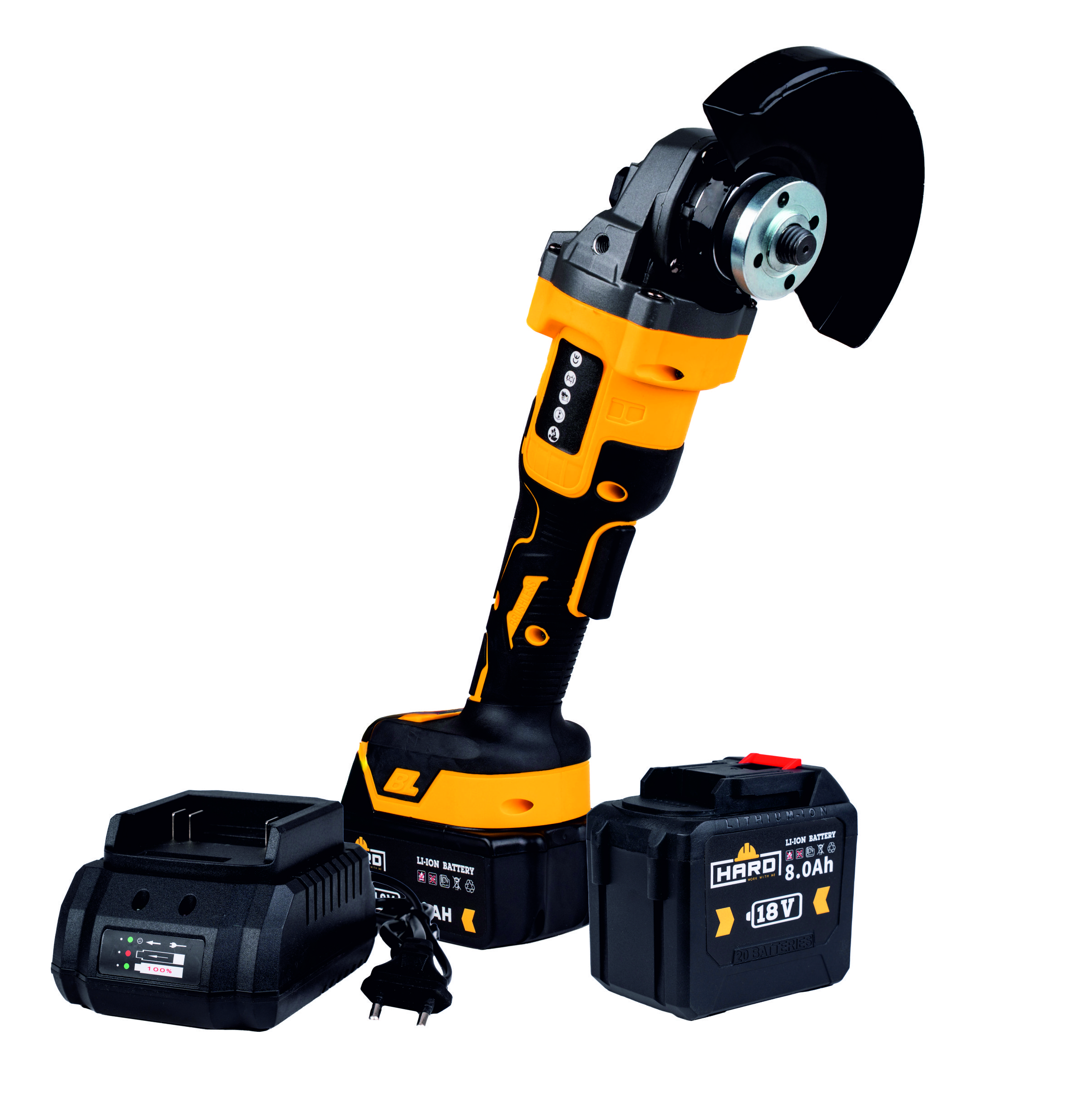 Szlifierka aku 2x8Ah