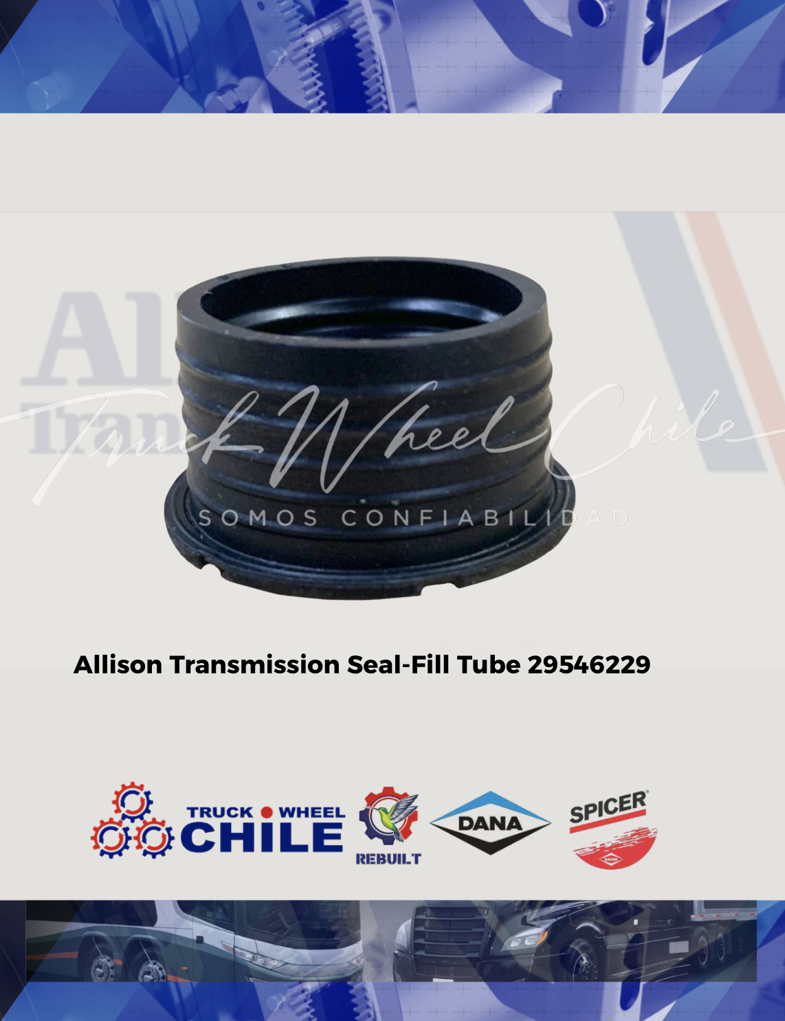 Tubo de sellado de transmisión Allison 29546229