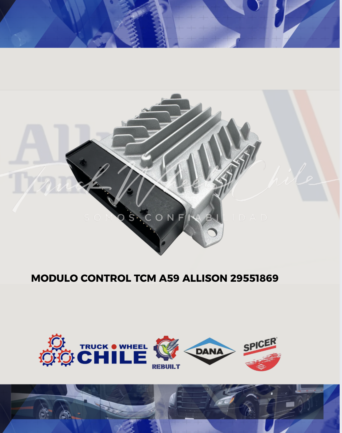 Módulo de control TCM A59 Allison 29551869