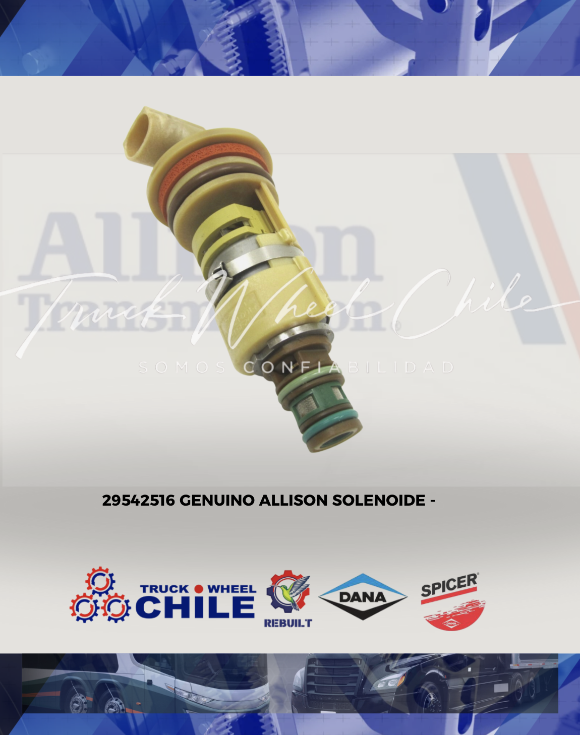 Solenoide original Allison 29542516