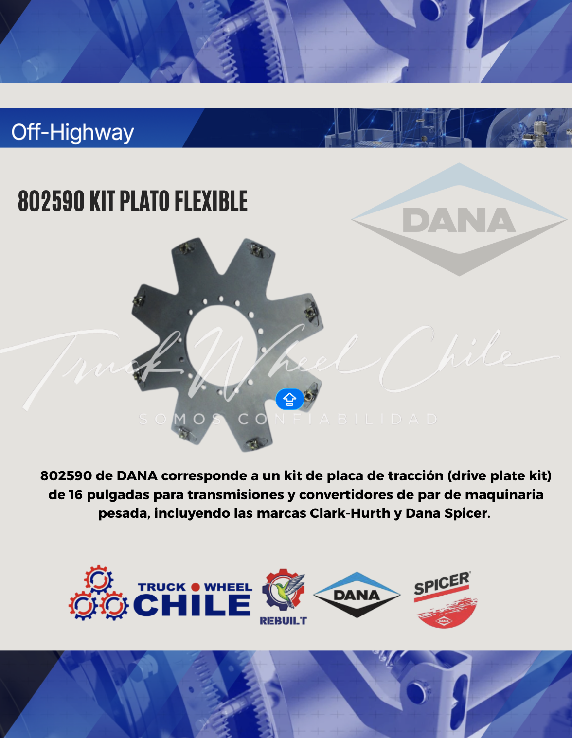 Kit plato flexible 802590