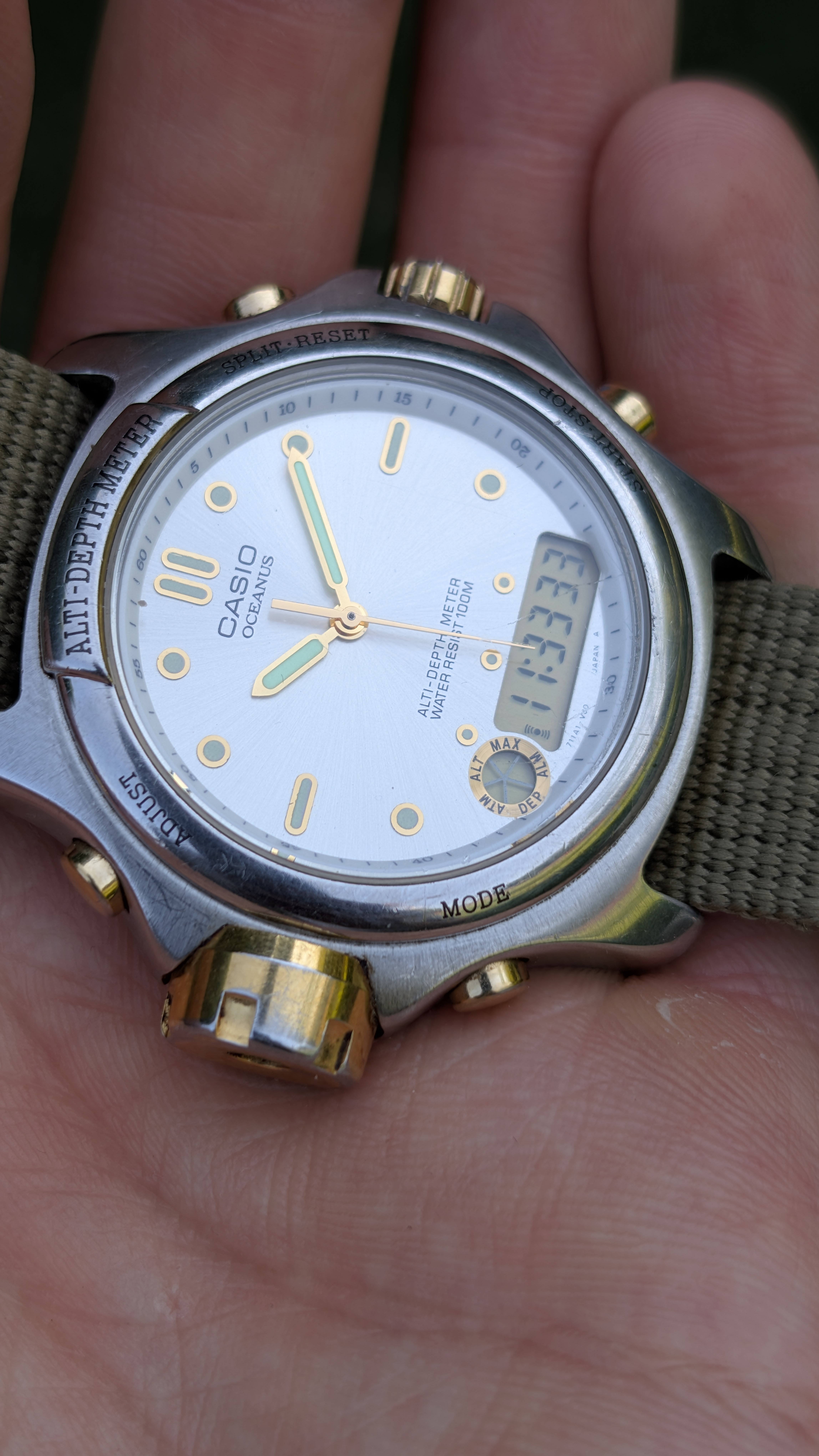Casio Oceanus Alti-Depth Meter (1992) 