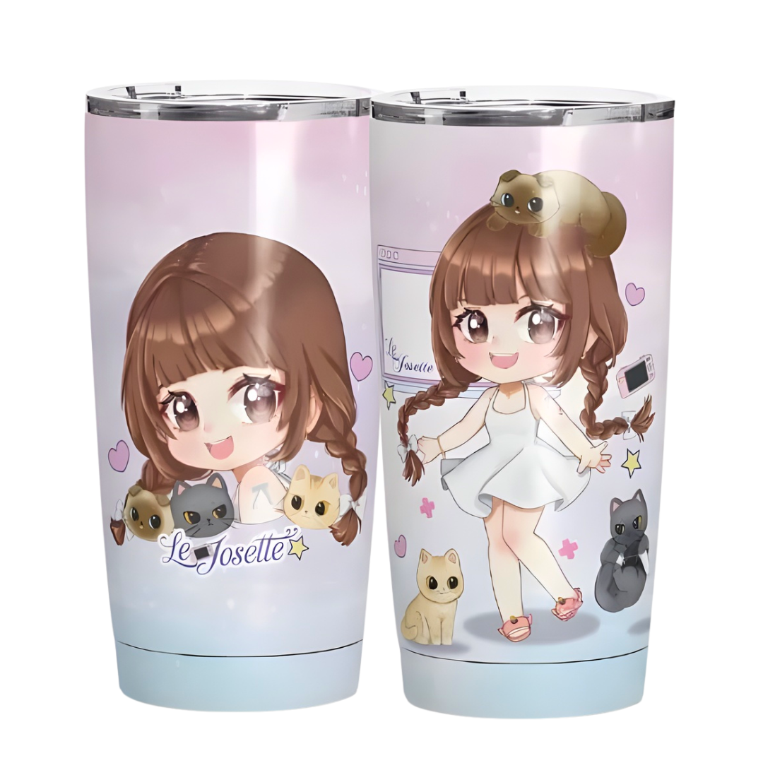 Chibi Stainless Steel 600ml Tumbler Mug