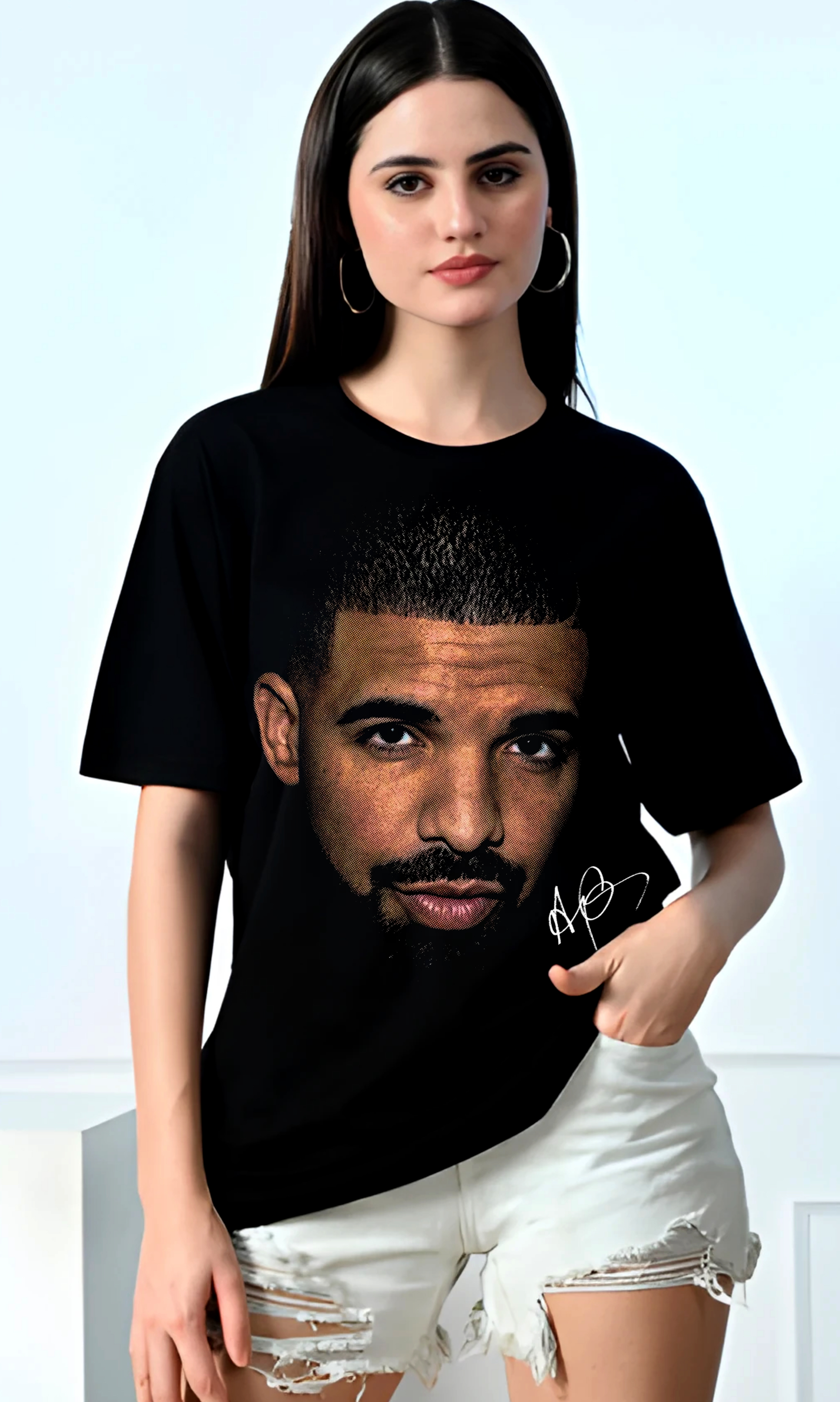 DRAKE Graphic Black T-Shirt