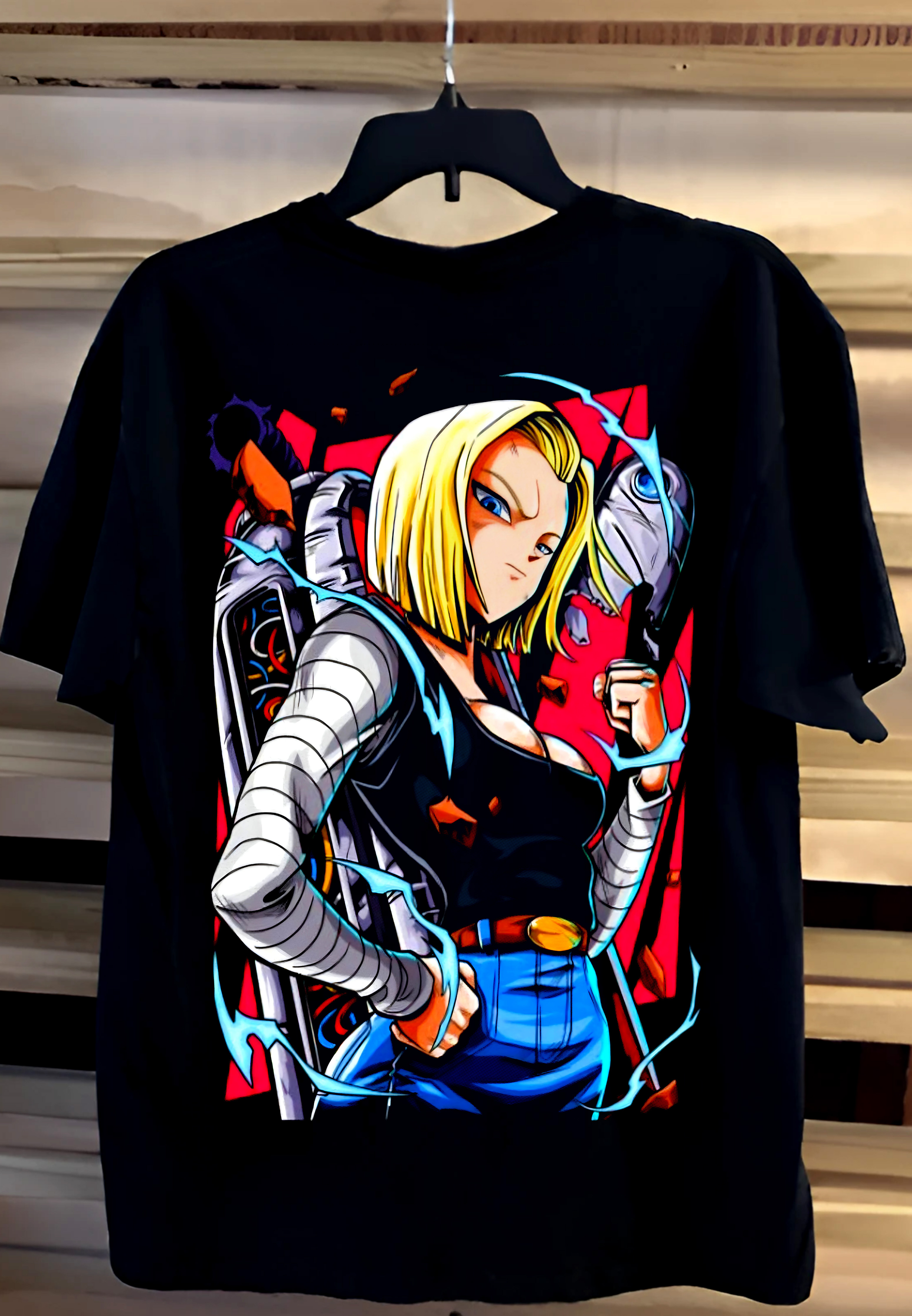 Anime Android Graphic T-Shirt