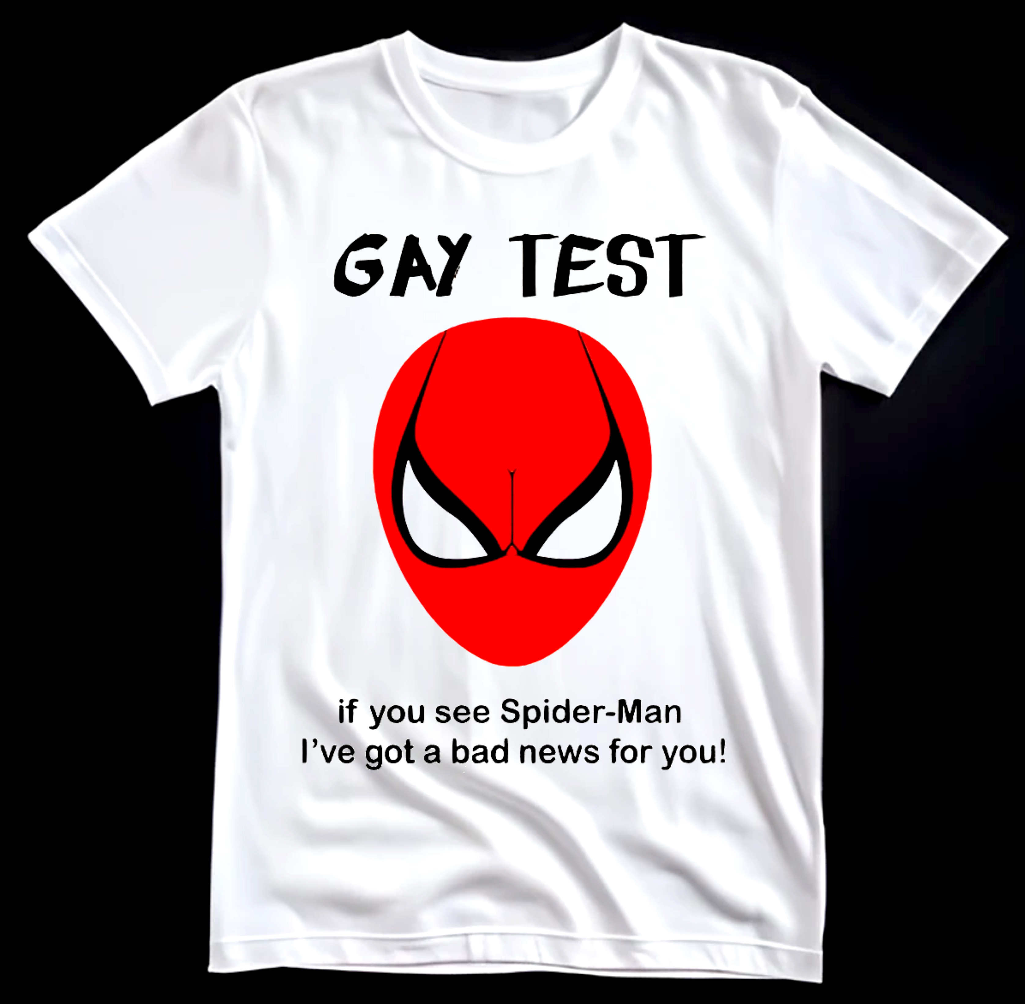 Funny Gay Test Spider-Man T-Shirt
