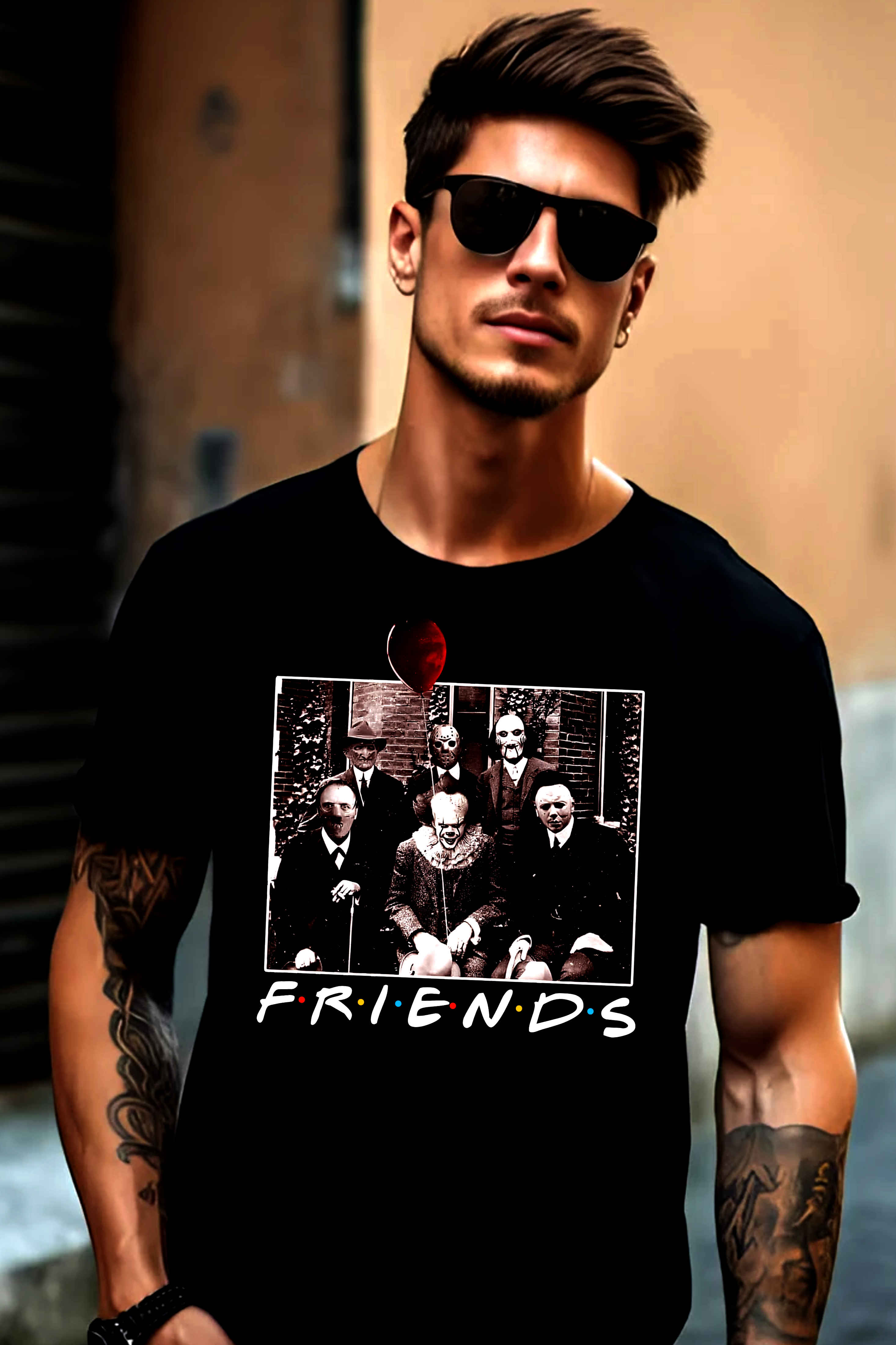 HORROR Friends Graphic T-Shirt