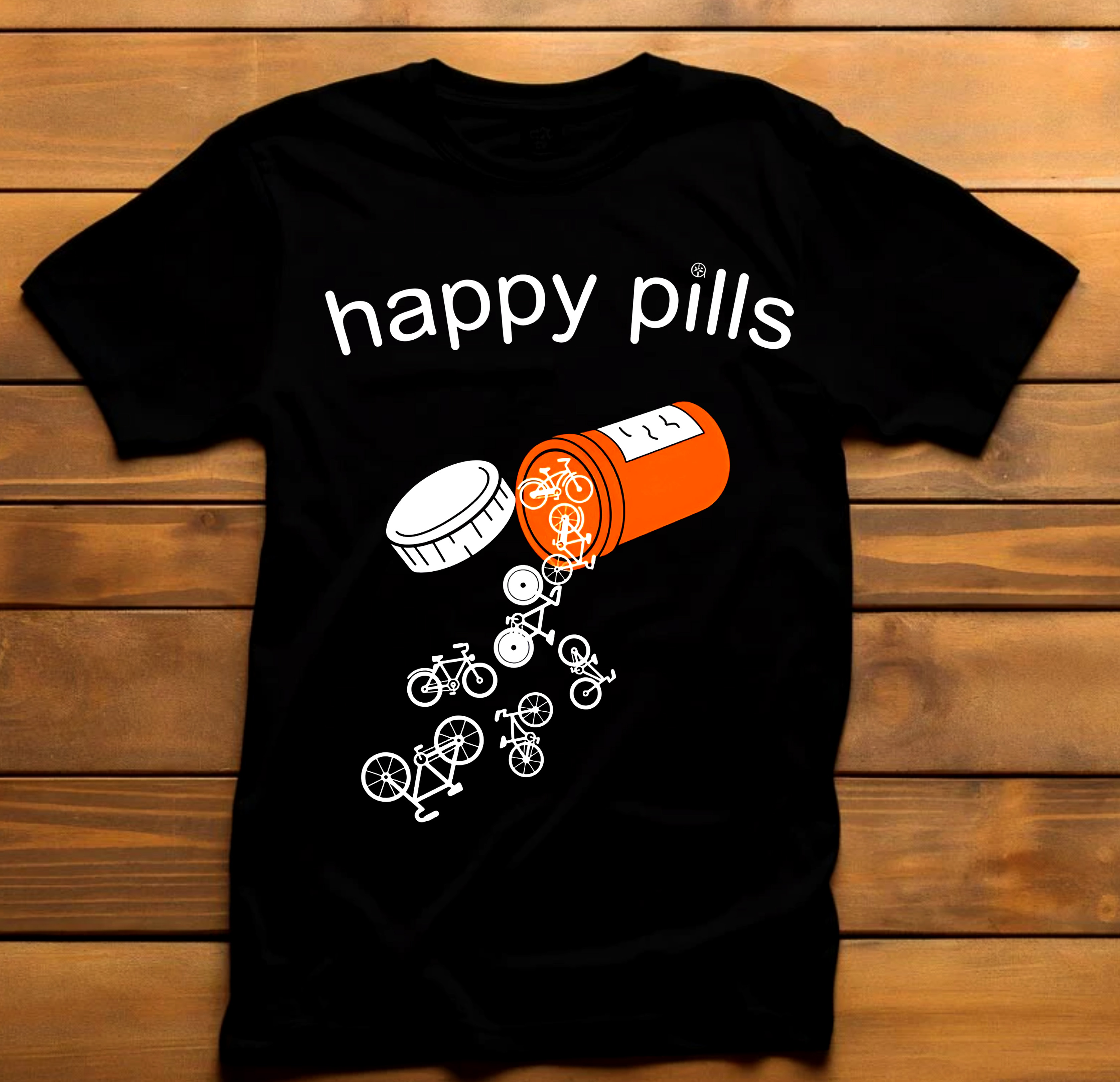 Happy Pills Funny Graphic T-Shirt