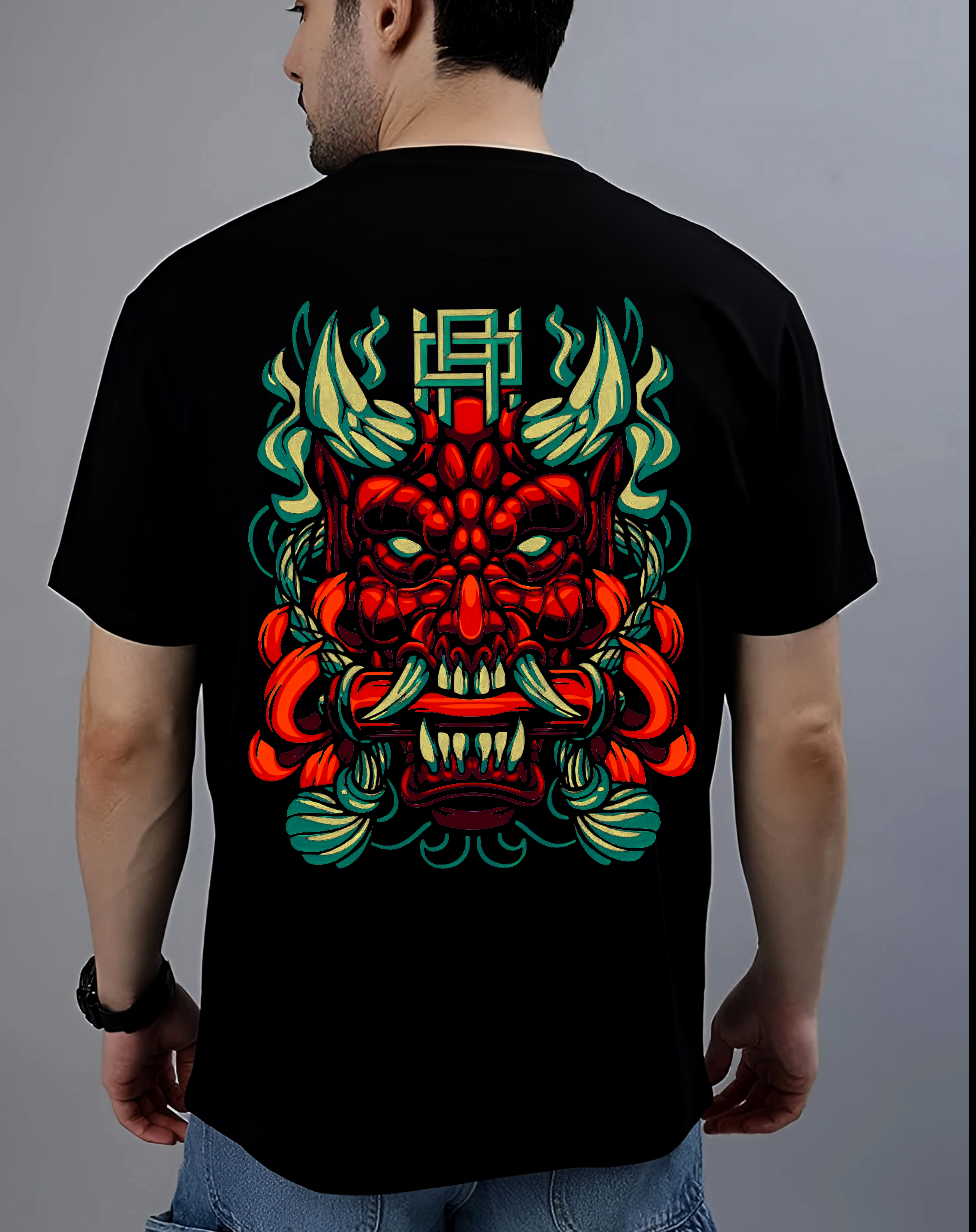 Japanese Oni DRAGON Graphic T-shirt