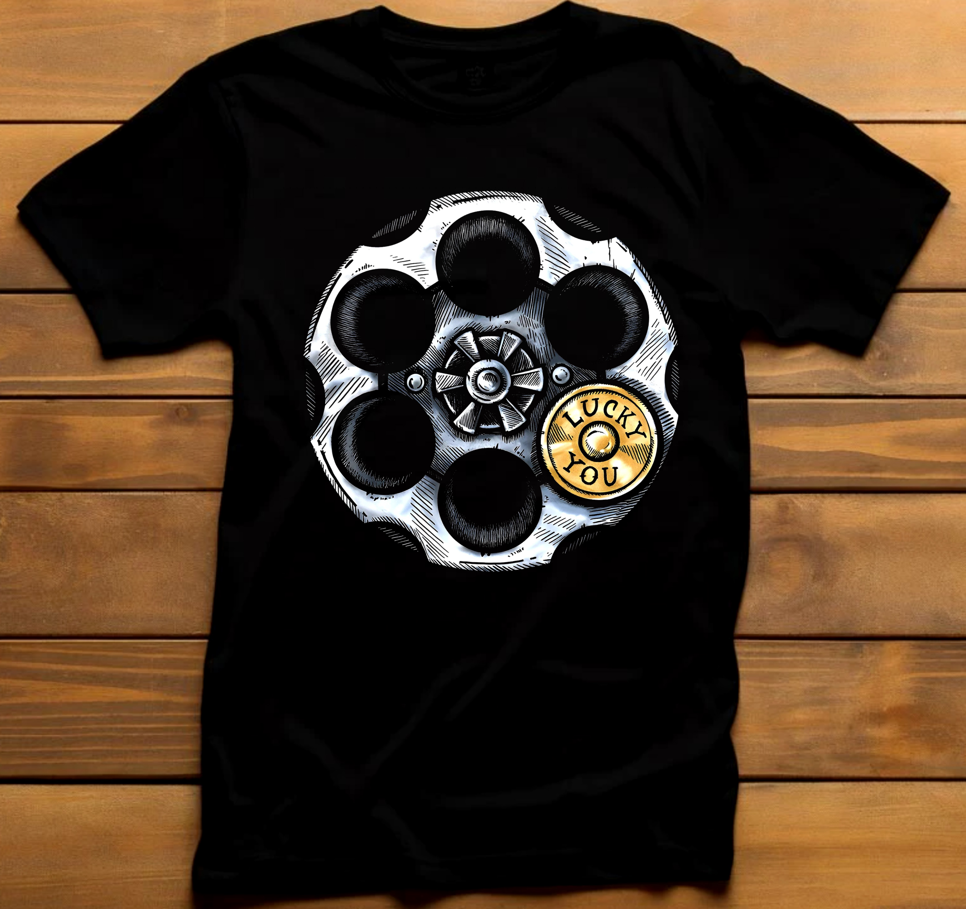 Lucky Chamber Revolver T-Shirt