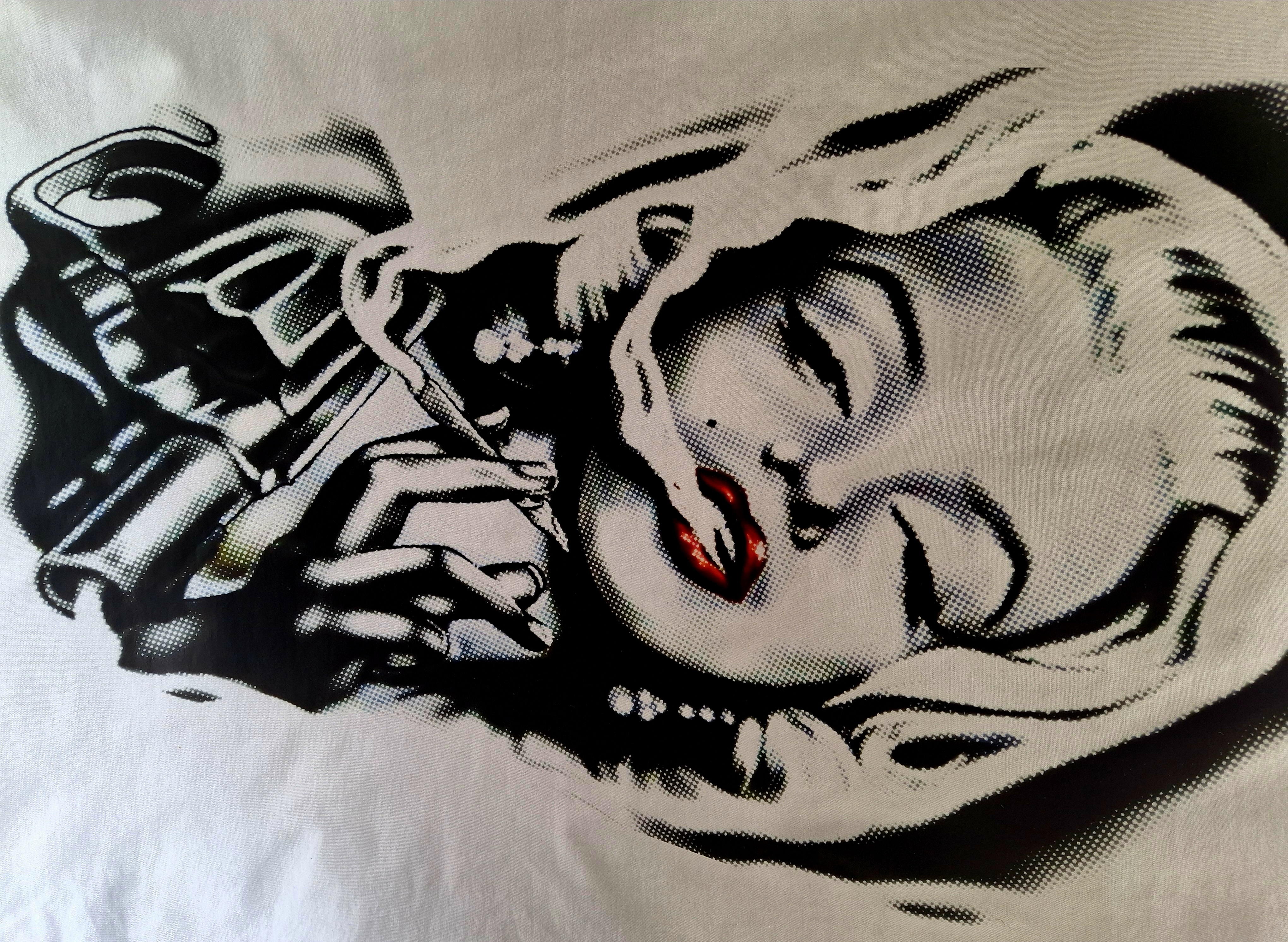 LADIES MARILYN MONROE Graphic A3 Print T-Shirt