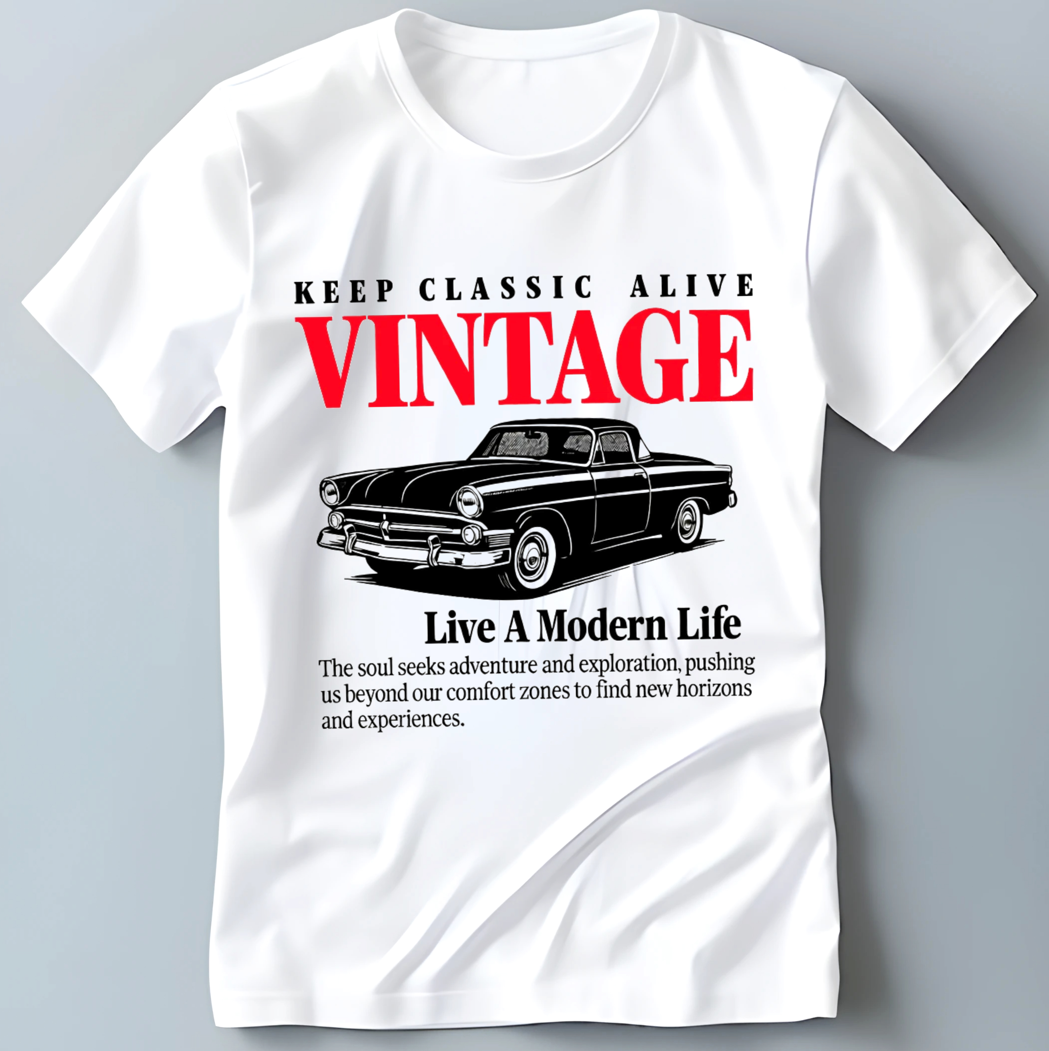 Vintage Car Graphic Tee