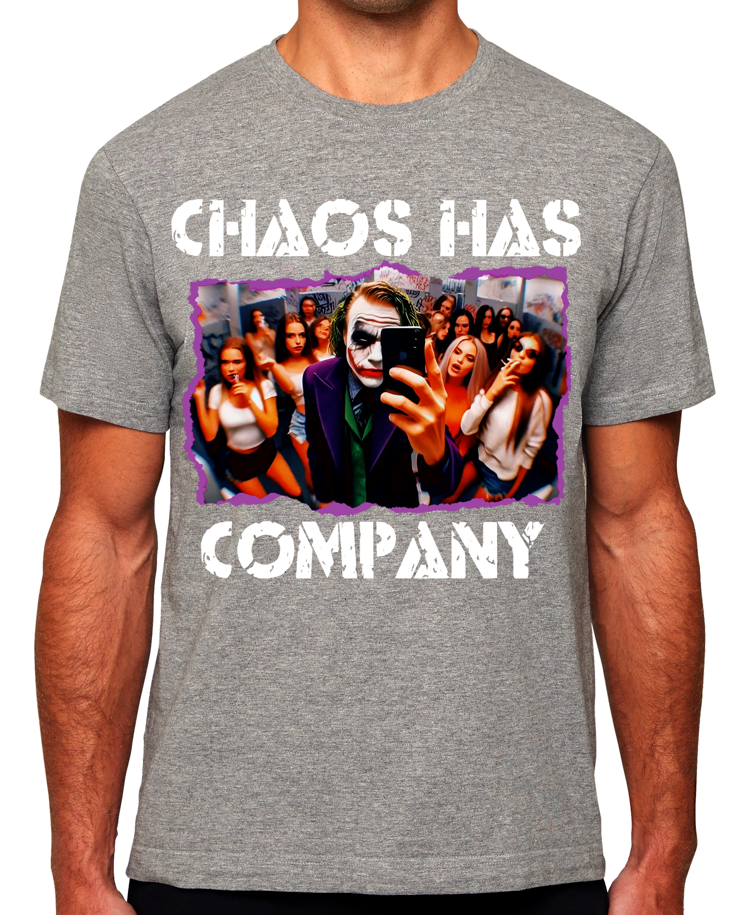 CHAOS HAS COMPANY GREY SHIRT 