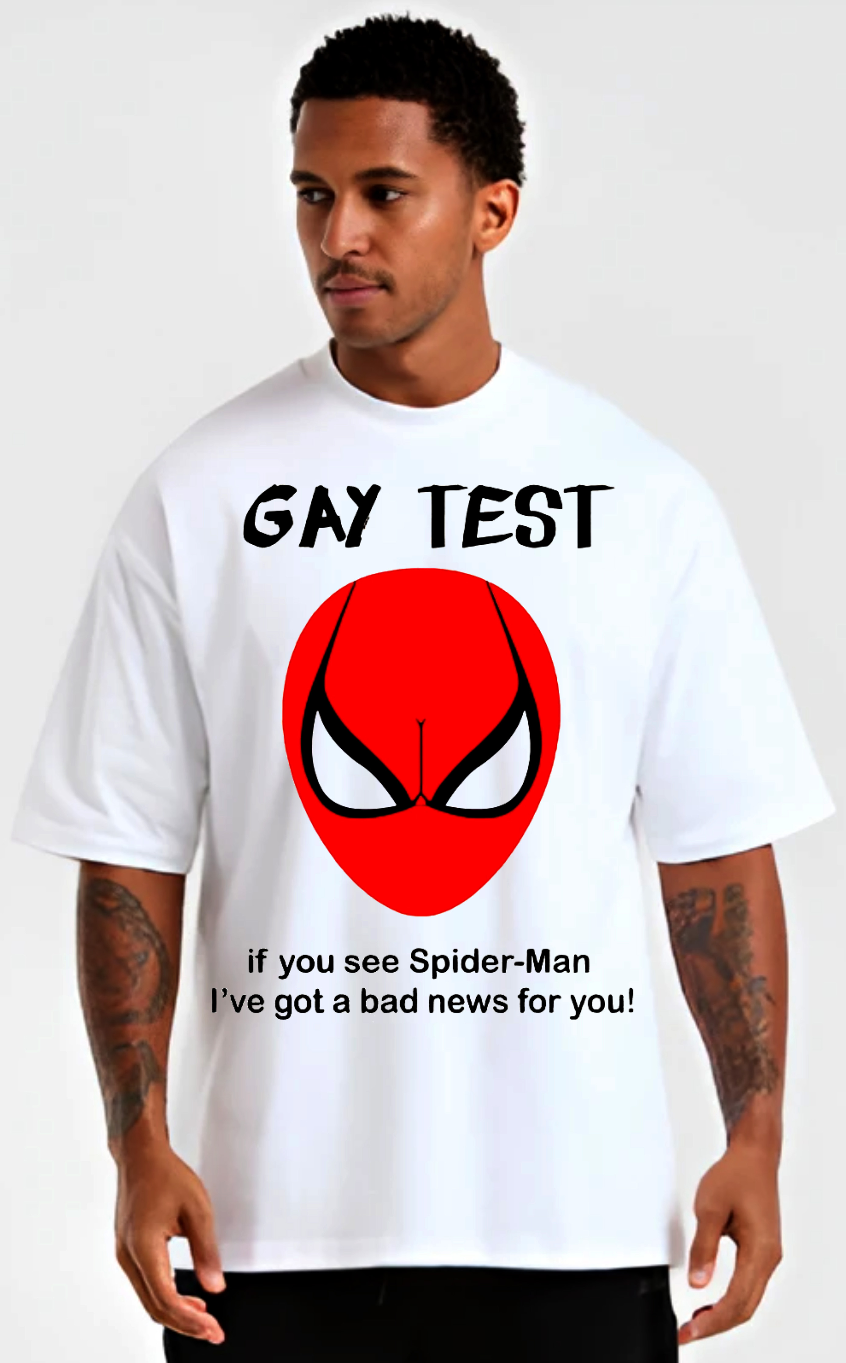 Funny Gay Test Spider-Man T-Shirt
