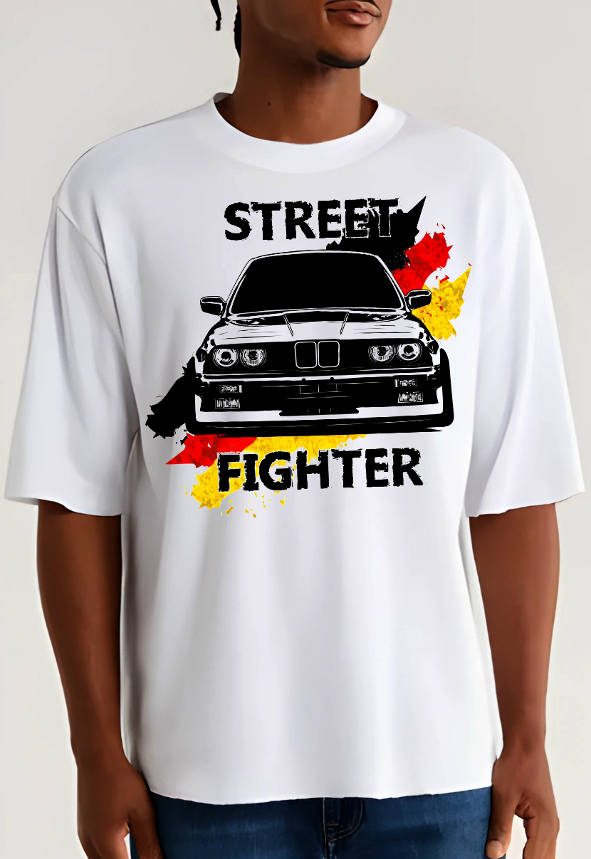 Street Fighter Car Graphic T-Shirt