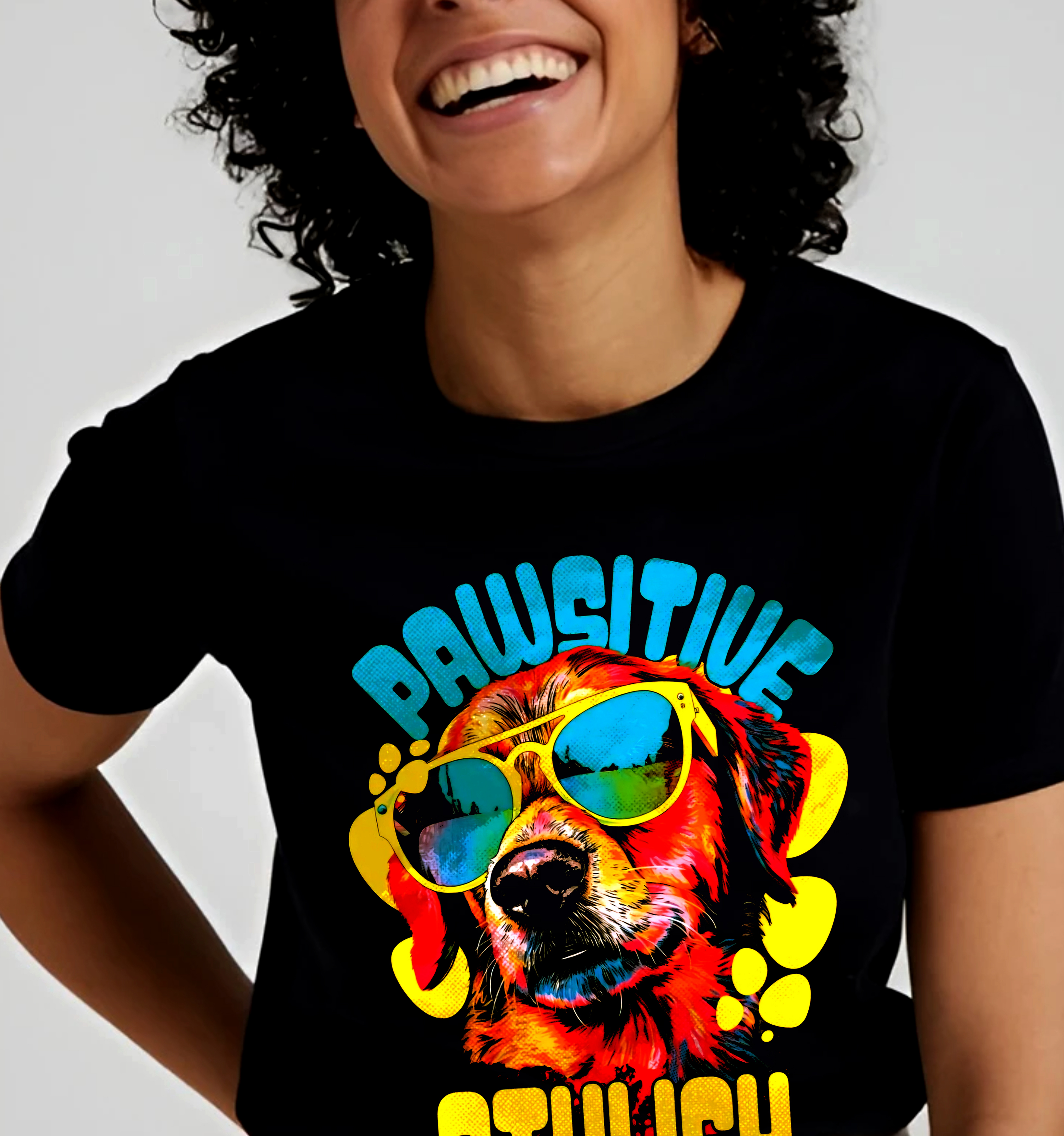 Pawsitive Attitude Dog T-Shirt