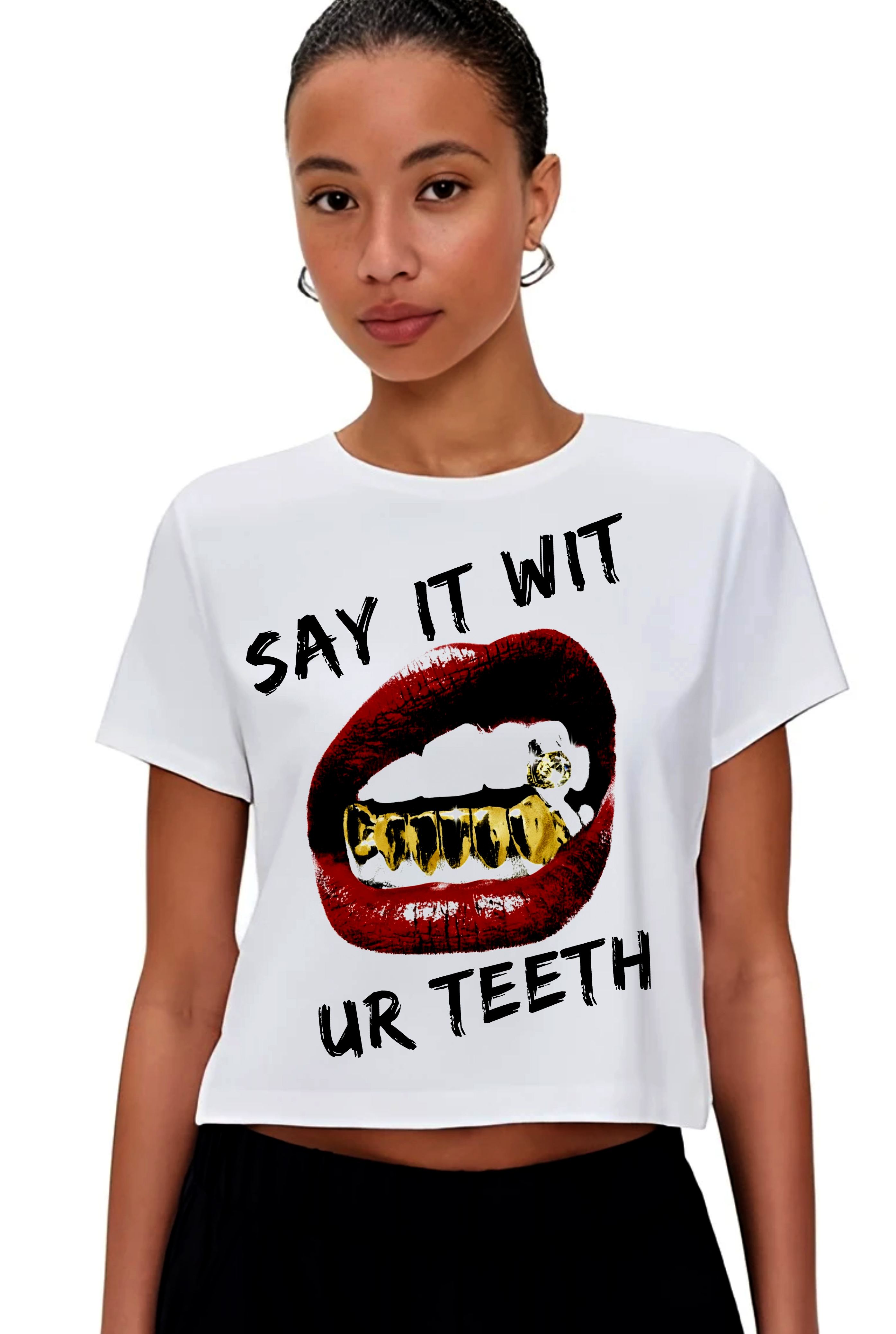 Statement Graphic Crop Top