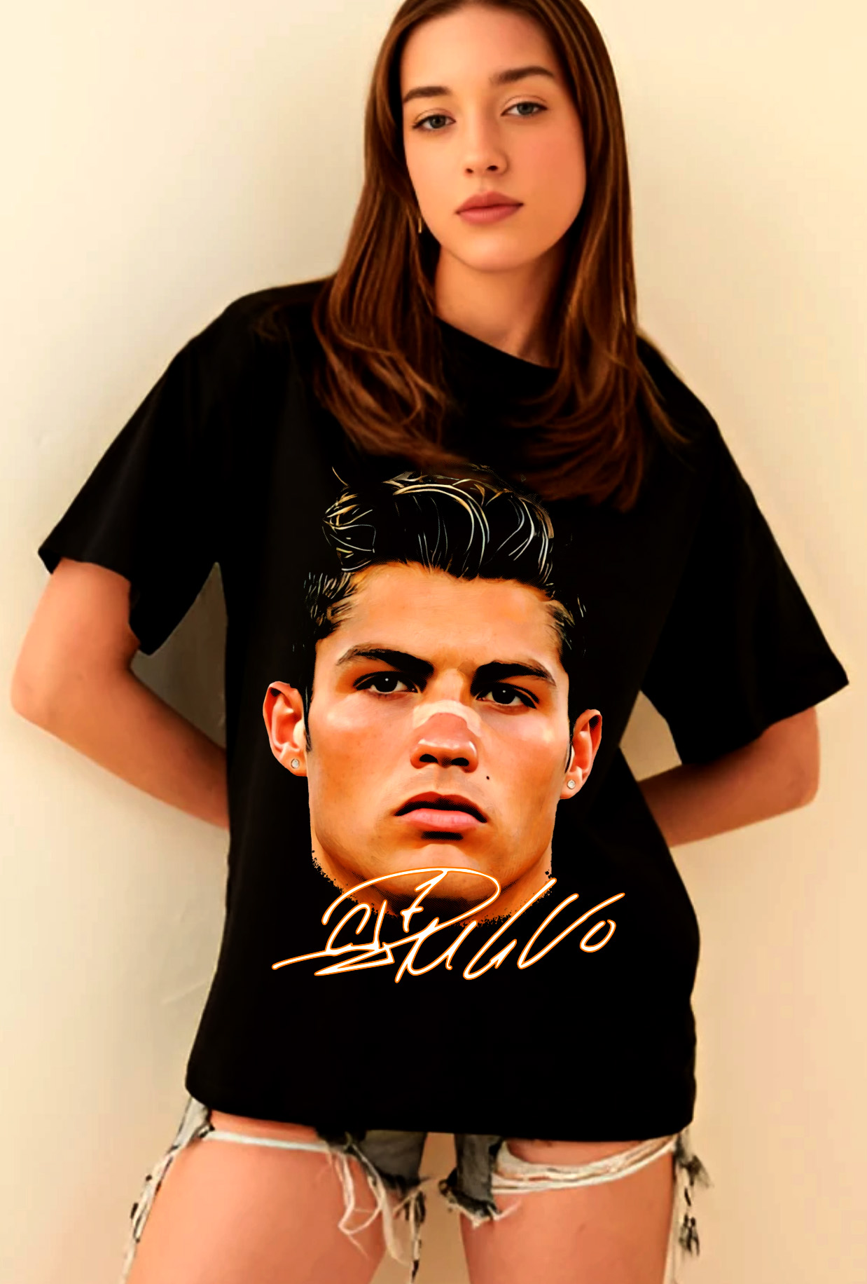CR7 Black T-Shirt