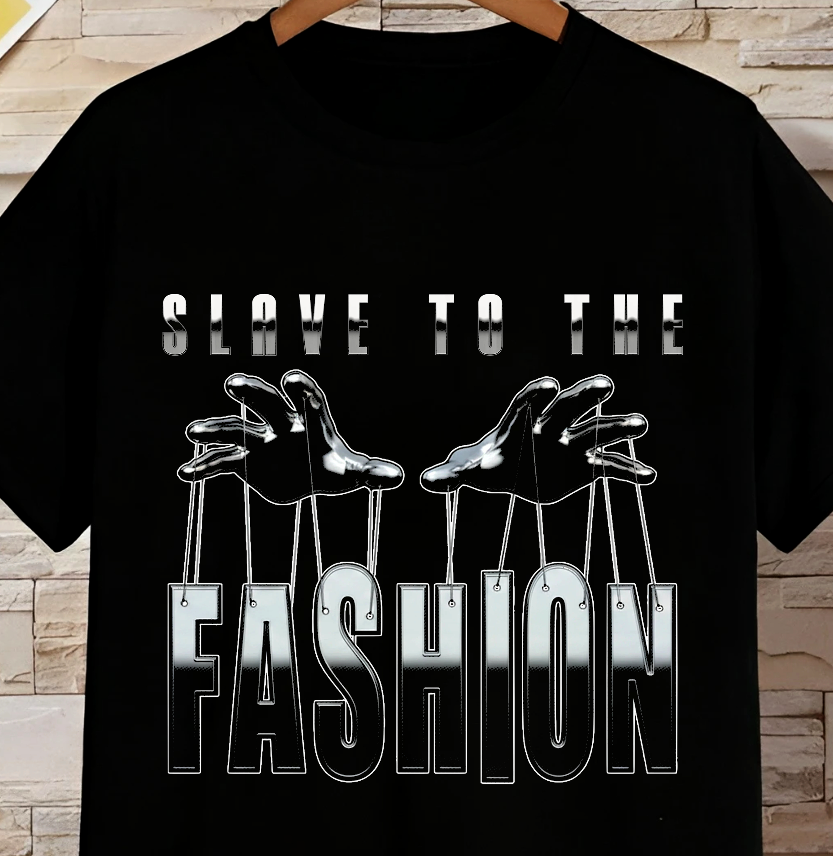 CHROME EFFECT Slave To The Fashion T-shirt