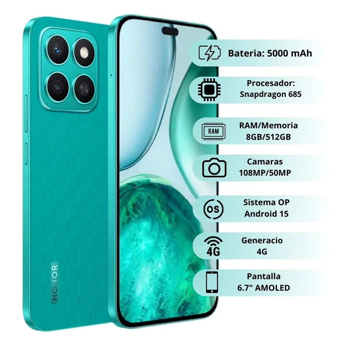 HONOR X8C 5G 512 Y 8+8 RAM