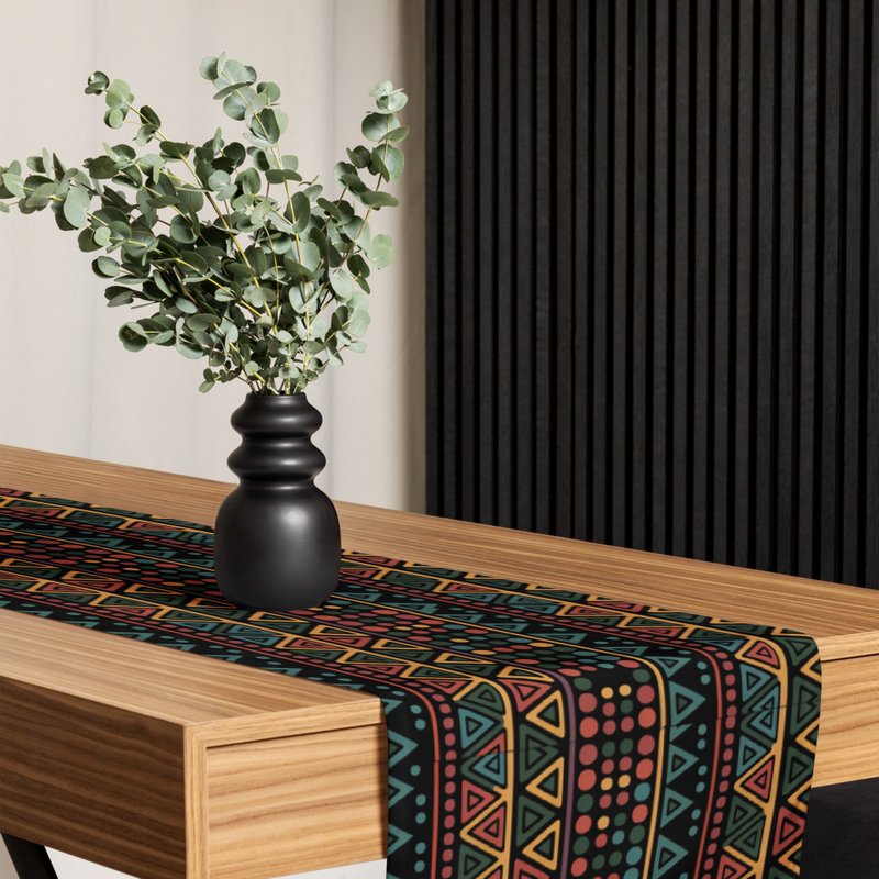 Kwanzaa Blessings Print 7.5 Foot Decorative Table Runner