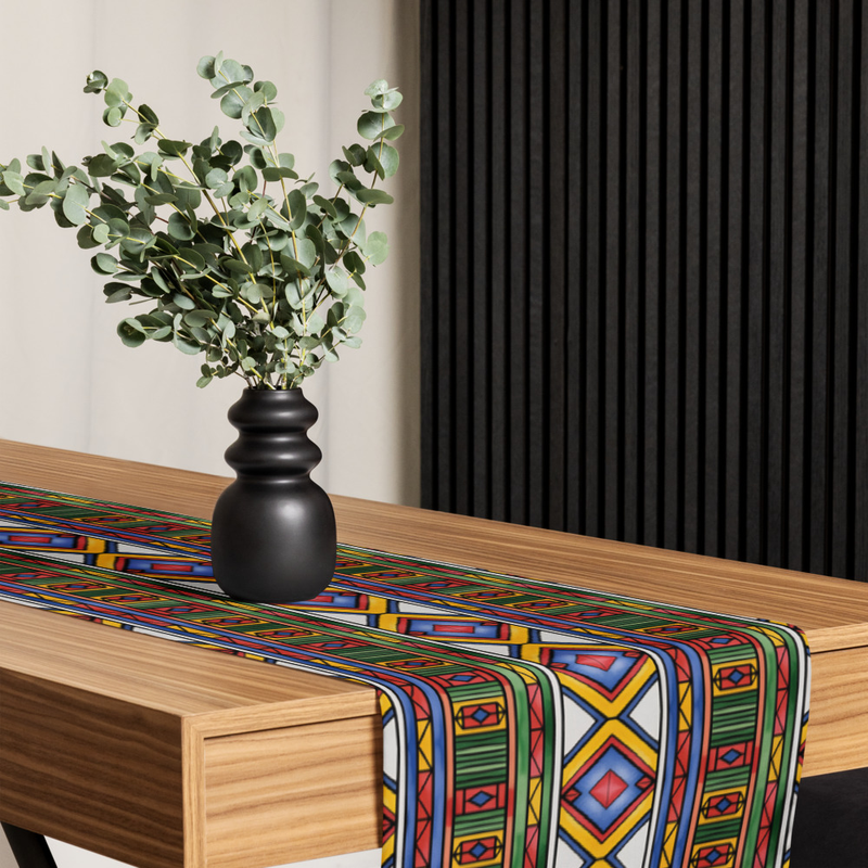 Kwanzaa Joy Print 7.5 Foot Celebration Table runner