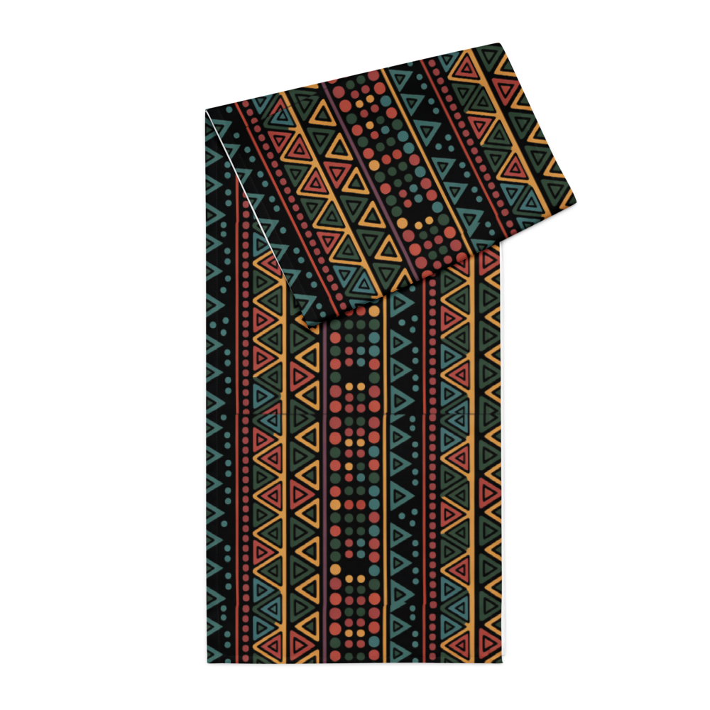 Kwanzaa Blessings Print 7.5 Foot Decorative Table Runner