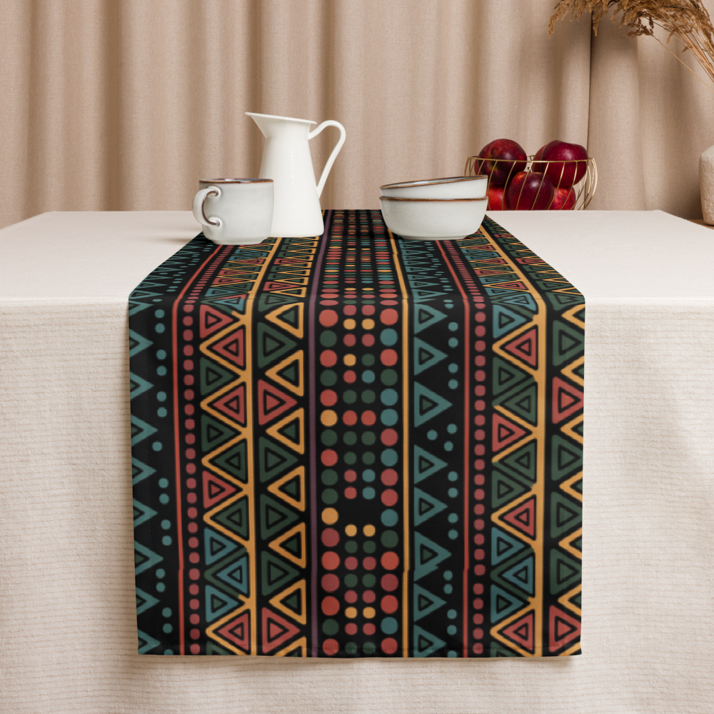 Kwanzaa Blessings Print 7.5 Foot Decorative Table Runner