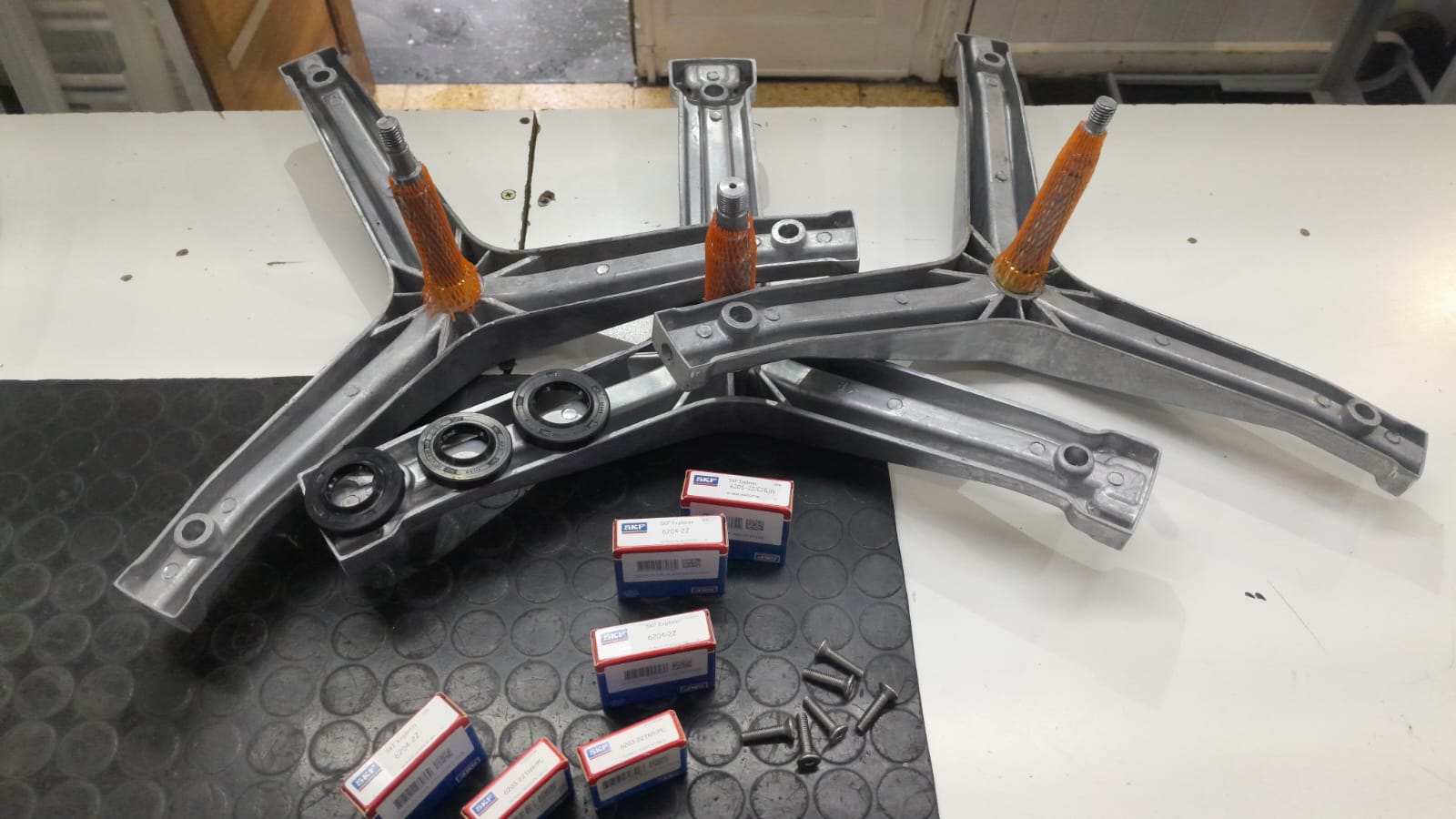 Bases metálicas para sillas de oficina